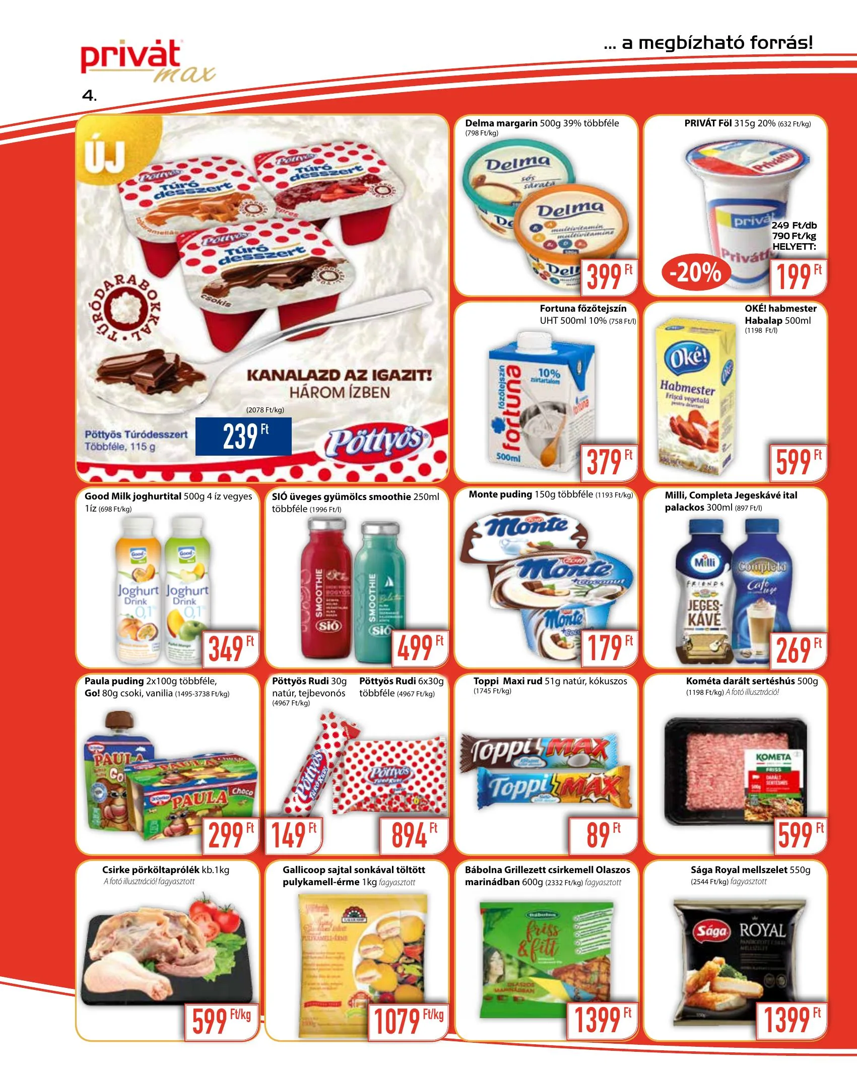 Privát akciós újság Max 09.01–09.12 – 4. oldal