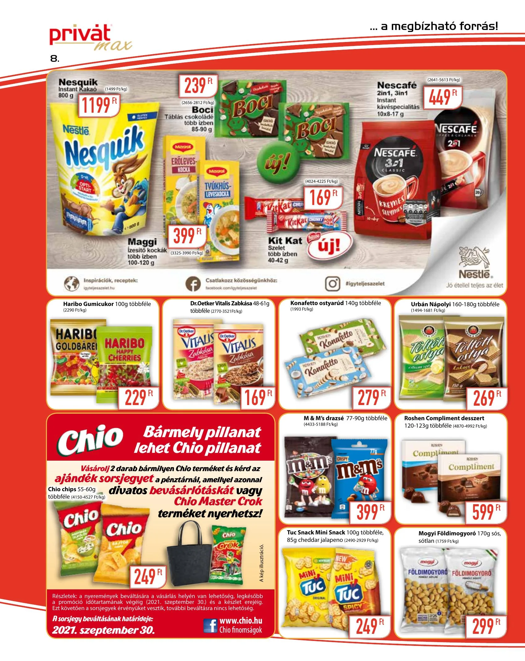 Privát akciós újság Max 09.01–09.12 – 8. oldal