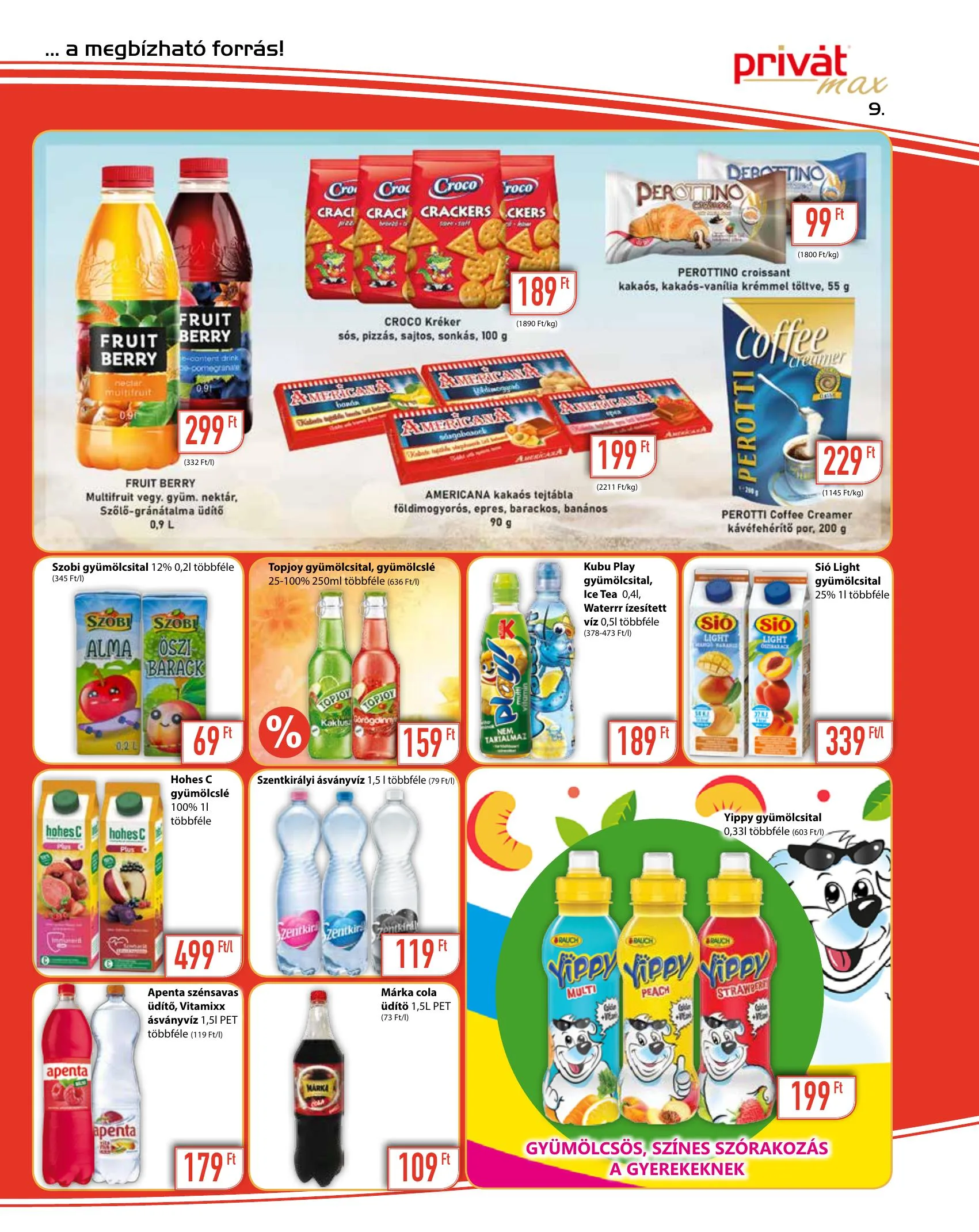 Privát akciós újság Max 09.01–09.12 – 9. oldal