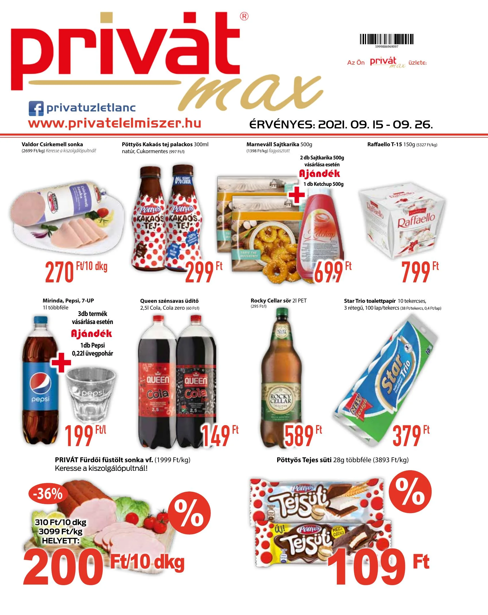 Privát akciós újság Max 09.15–09.26