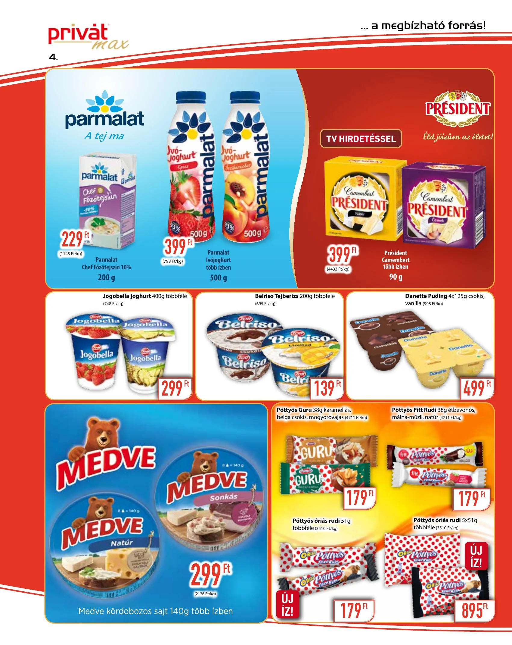 Privát akciós újság Max 09.15–09.26 – 4. oldal