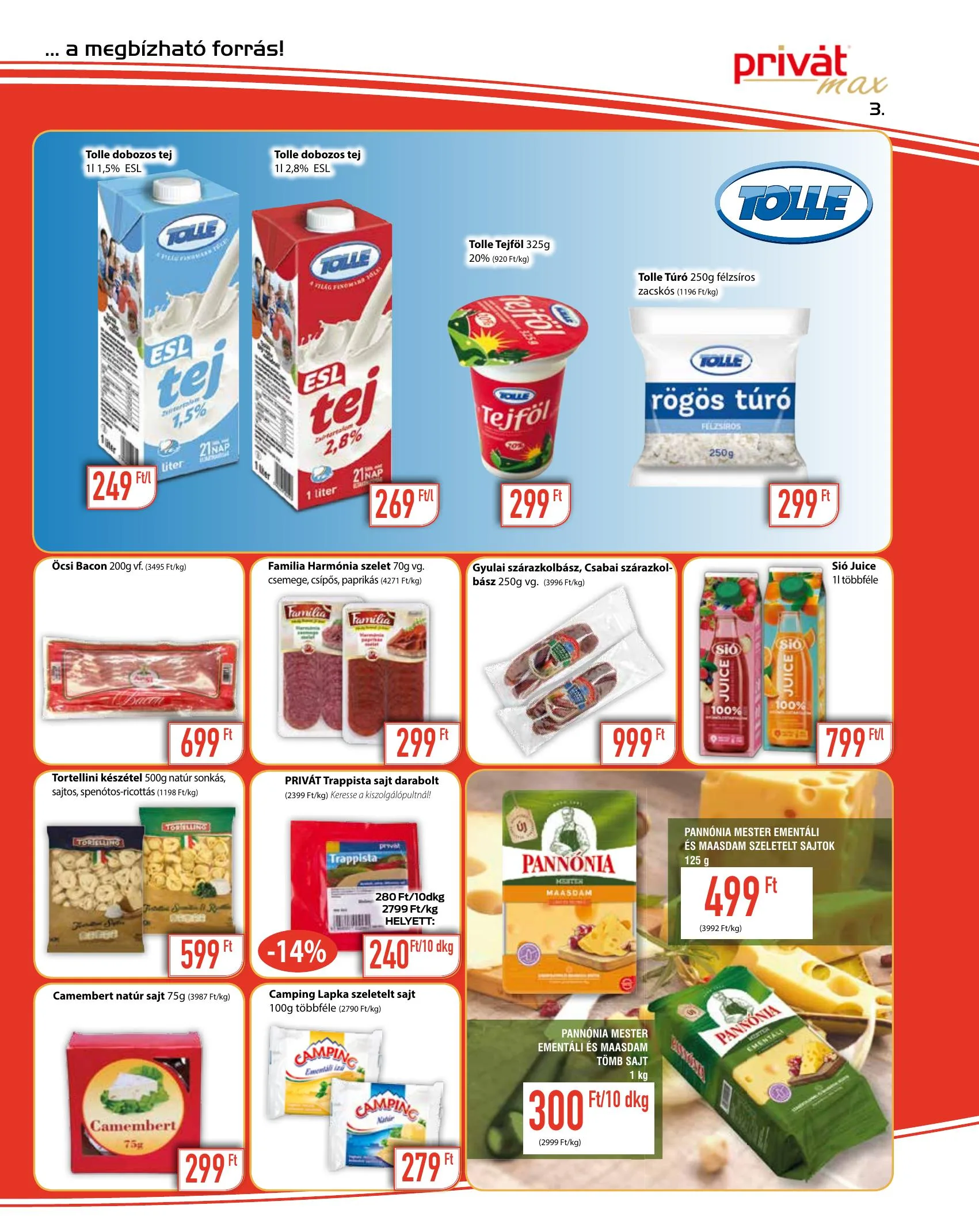 Privát akciós újság Max 09.29–10.10 – 3. oldal