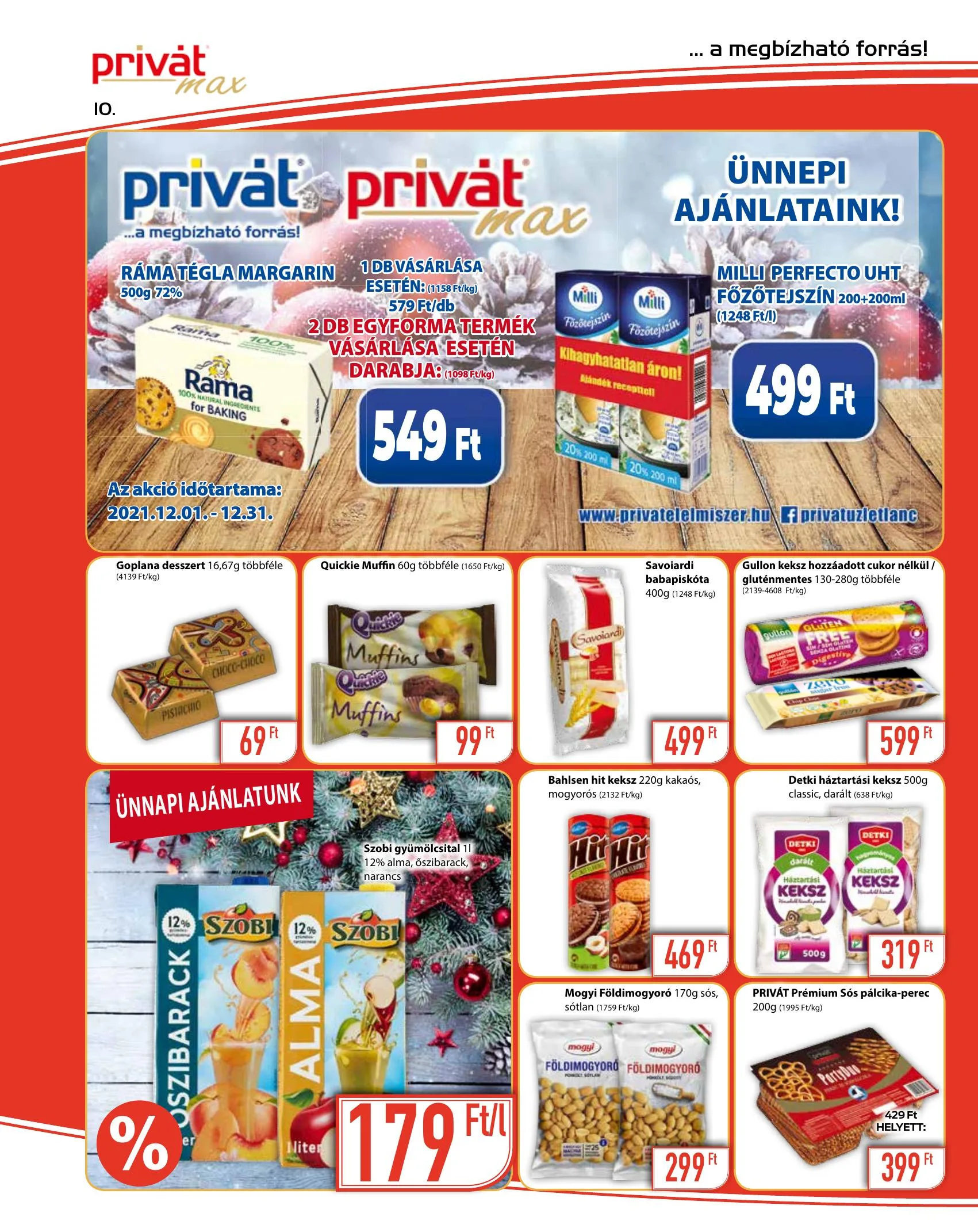 Privát akciós újság Max 12.01–12.12 – 10. oldal
