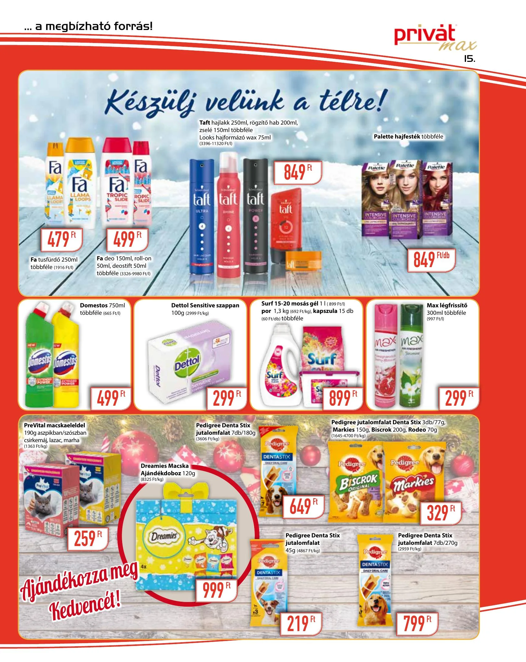 Privát akciós újság Max 12.01–12.12 – 15. oldal