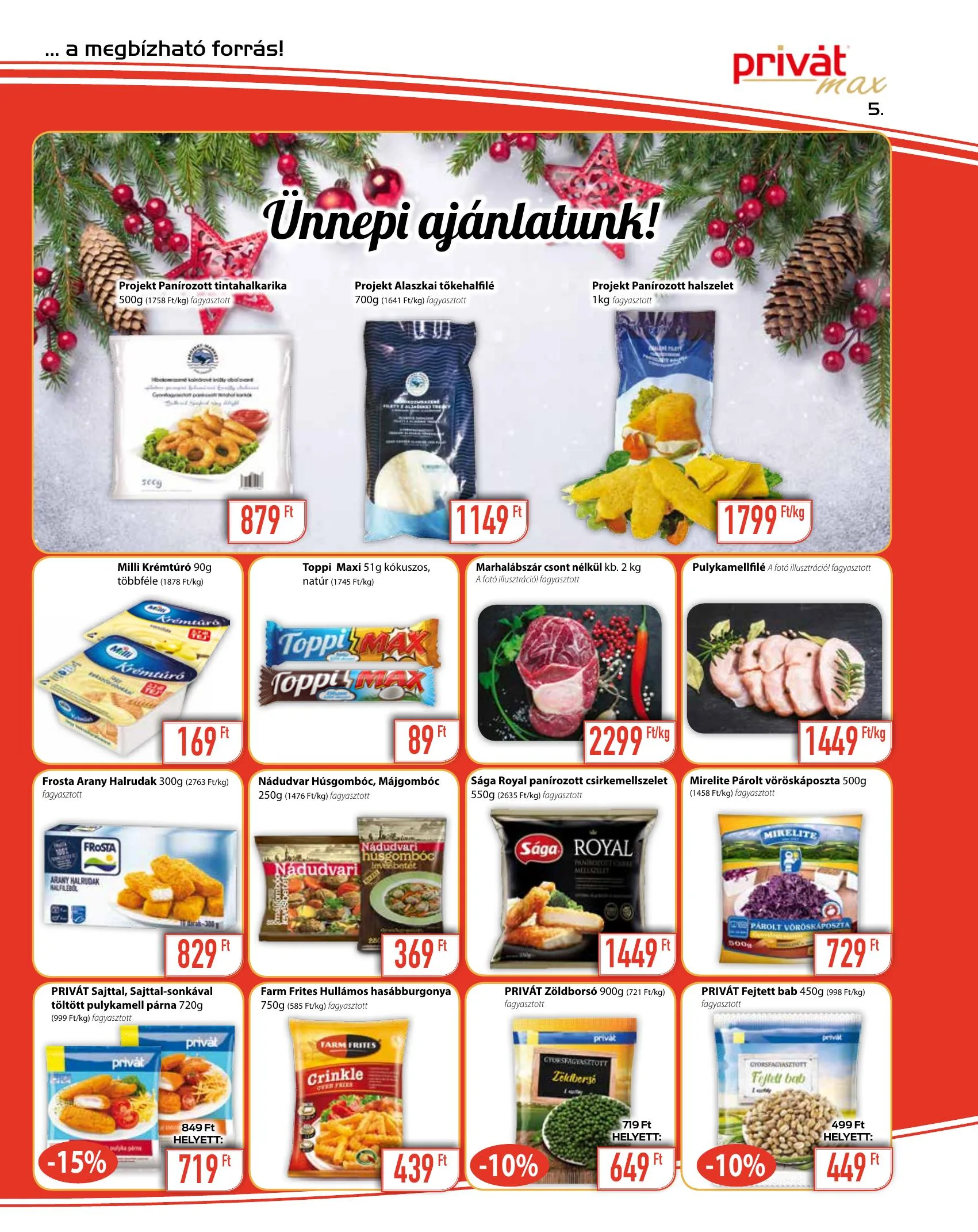 Privát akciós újság Max 12.01–12.12 – 5. oldal
