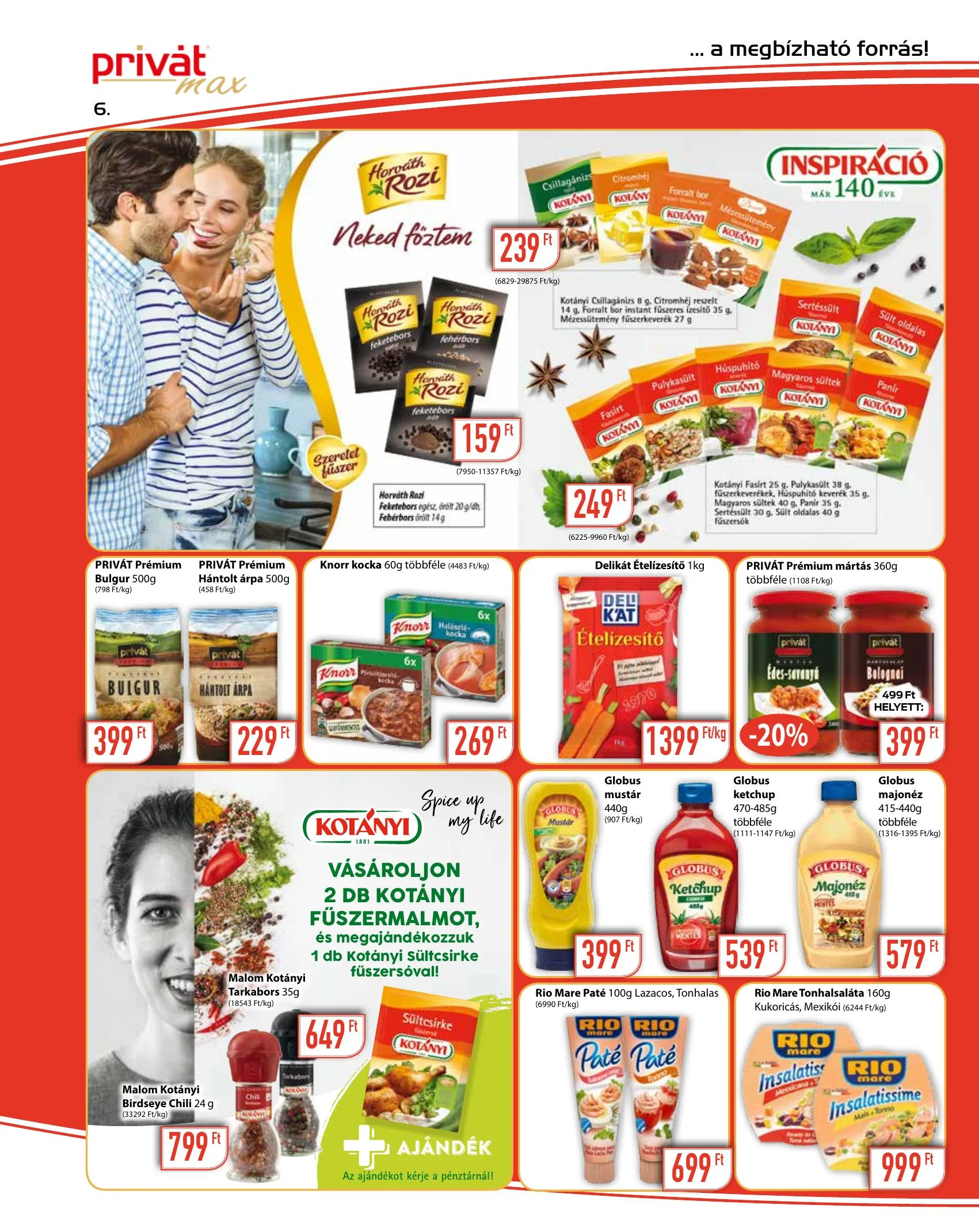 Privát akciós újság Max 12.01–12.12 – 6. oldal