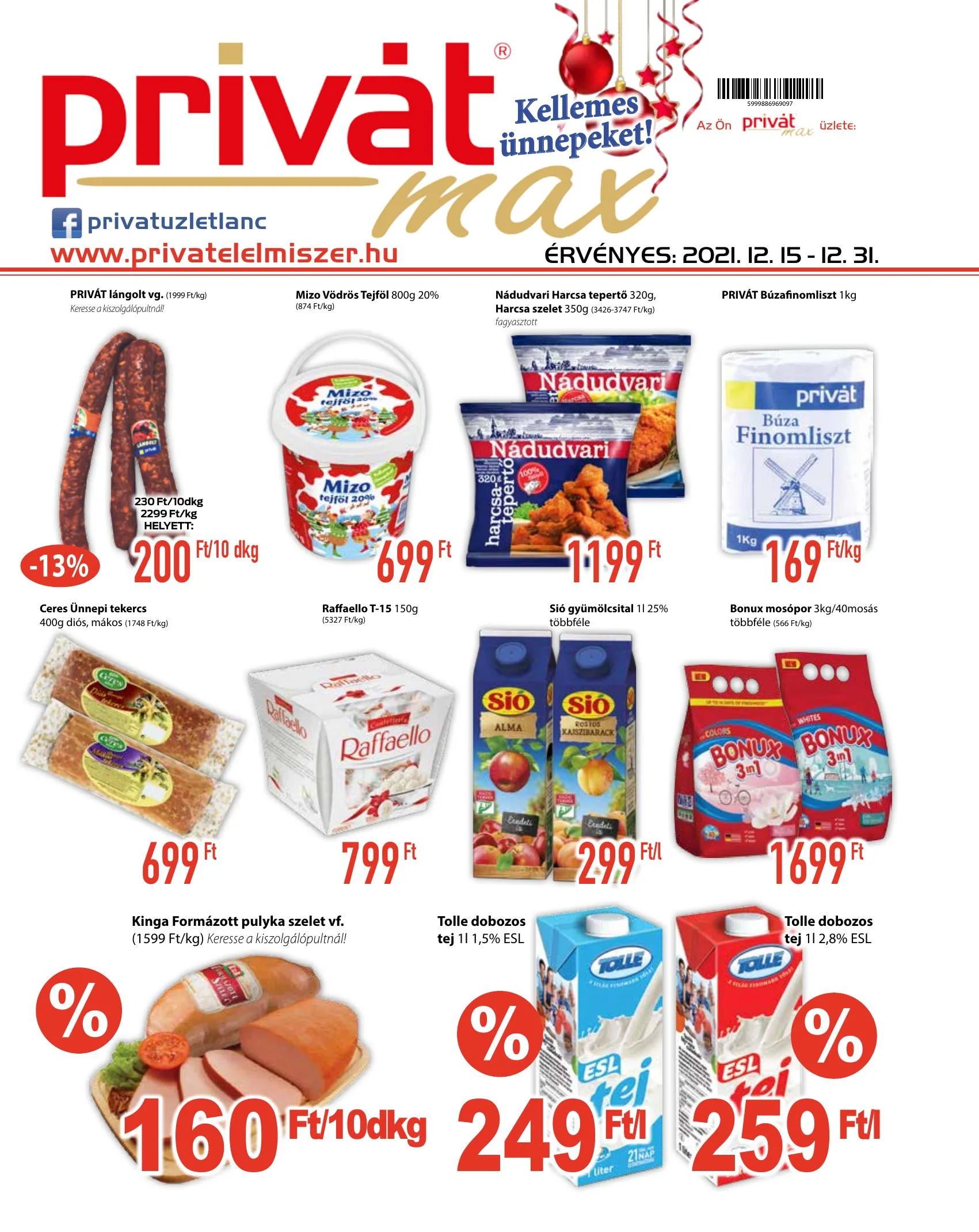 Privát akciós újság Max 12.15–12.31