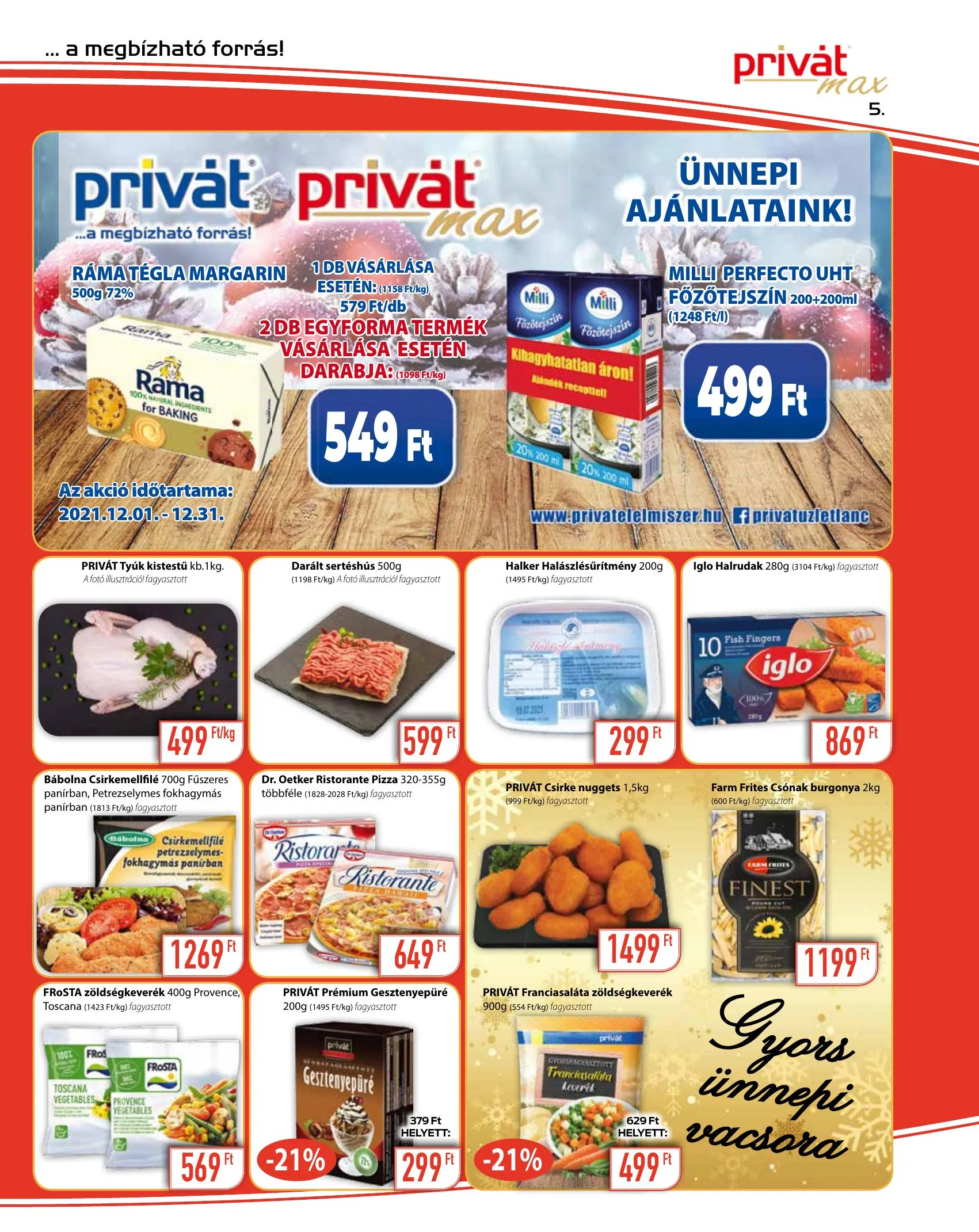 Privát akciós újság Max 12.15–12.31 – 5. oldal
