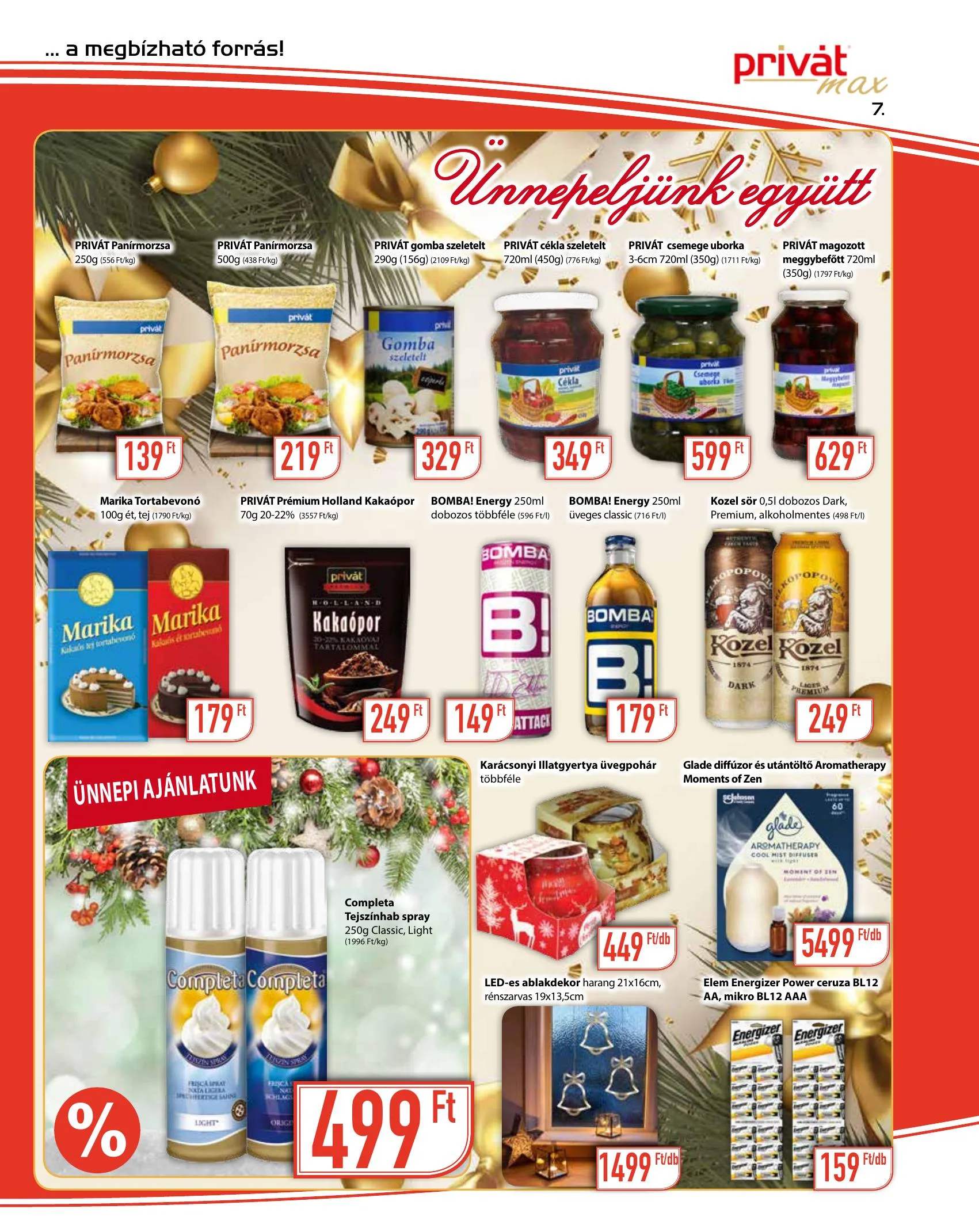 Privát akciós újság Max 12.15–12.31 – 7. oldal