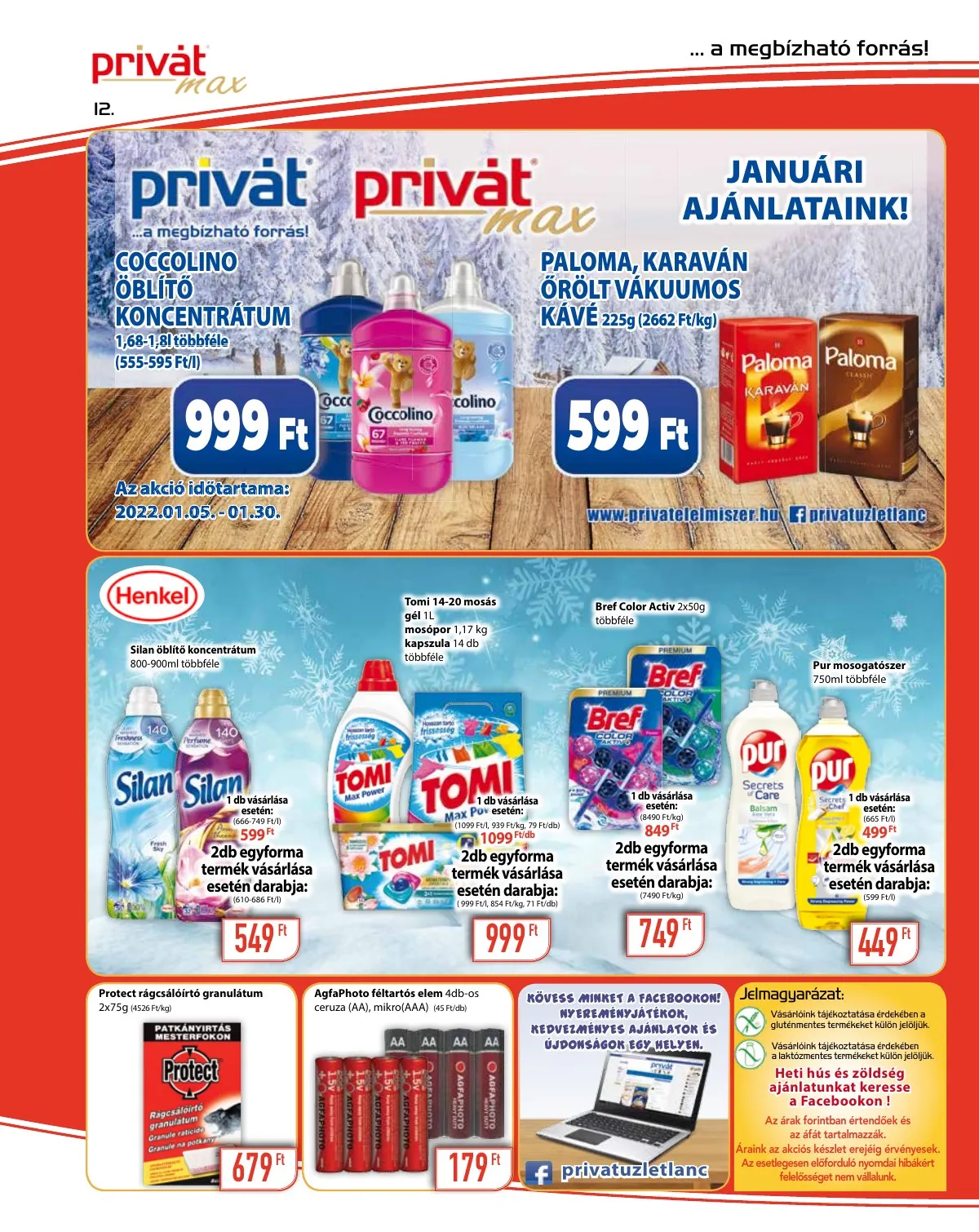 Privát akciós újság Max 01.05–01.05 – 12. oldal