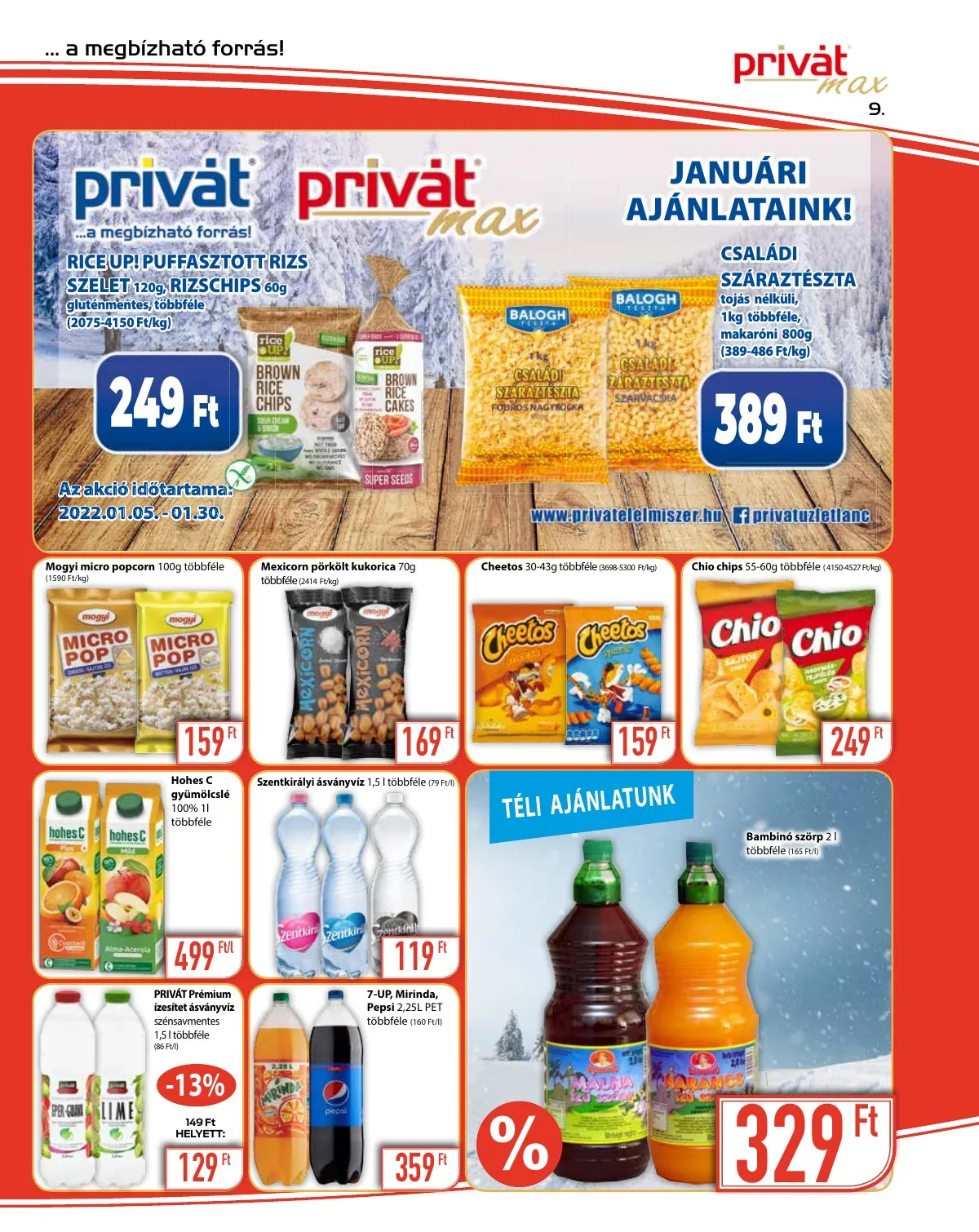 Privát akciós újság Max 01.05–01.05 – 9. oldal