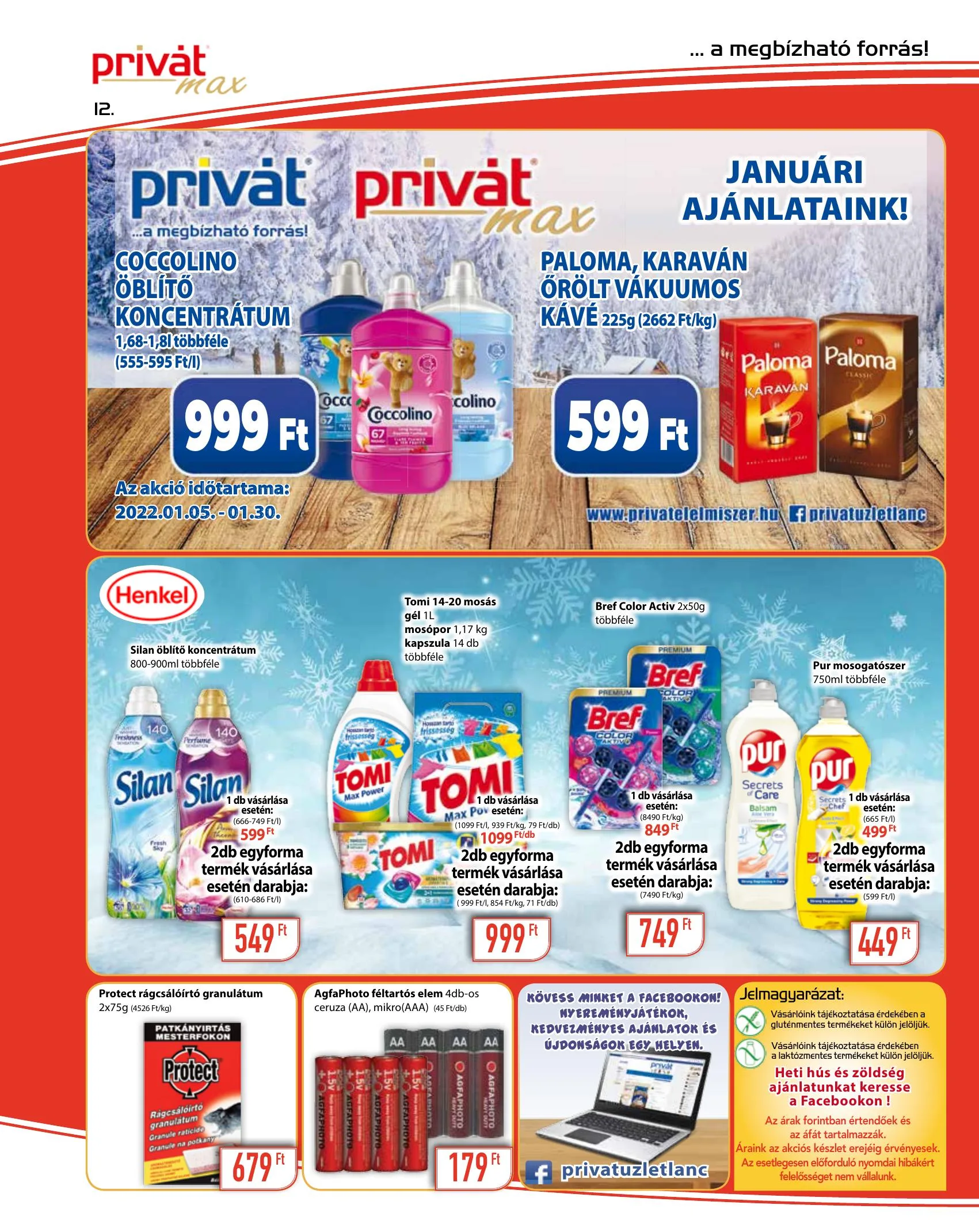 Privát akciós újság Max 01.05–01.16 – 12. oldal