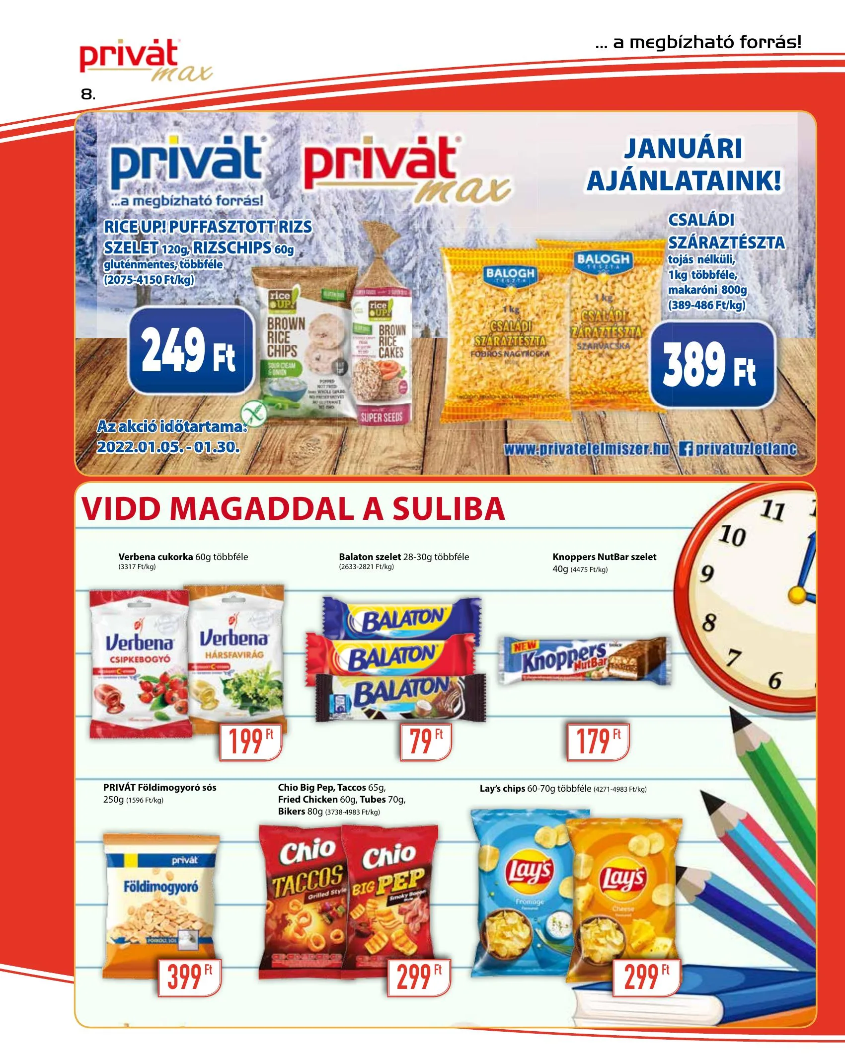 Privát akciós újság Max 01.19–01.30 – 8. oldal