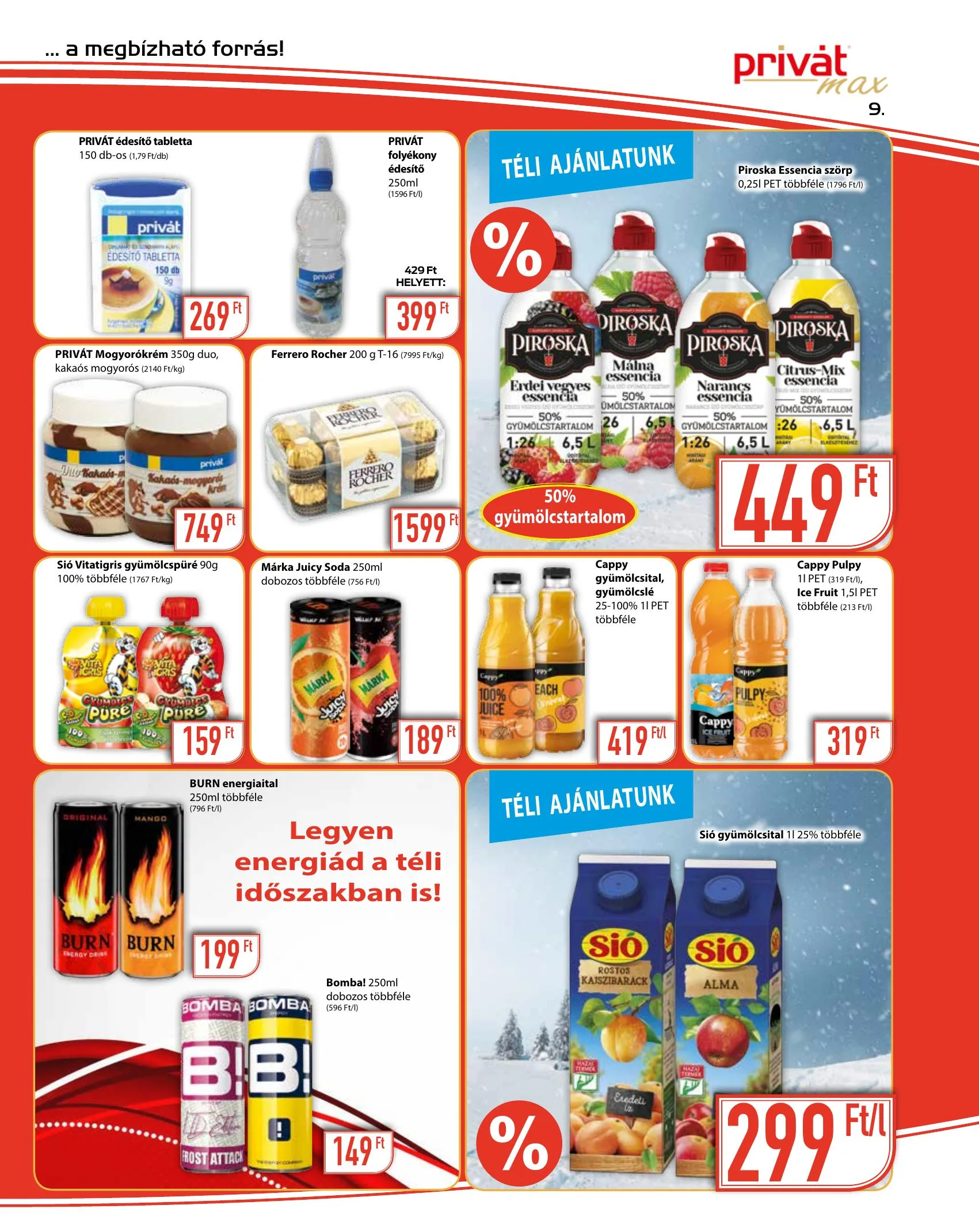 Privát akciós újság Max 01.19–01.30 – 9. oldal