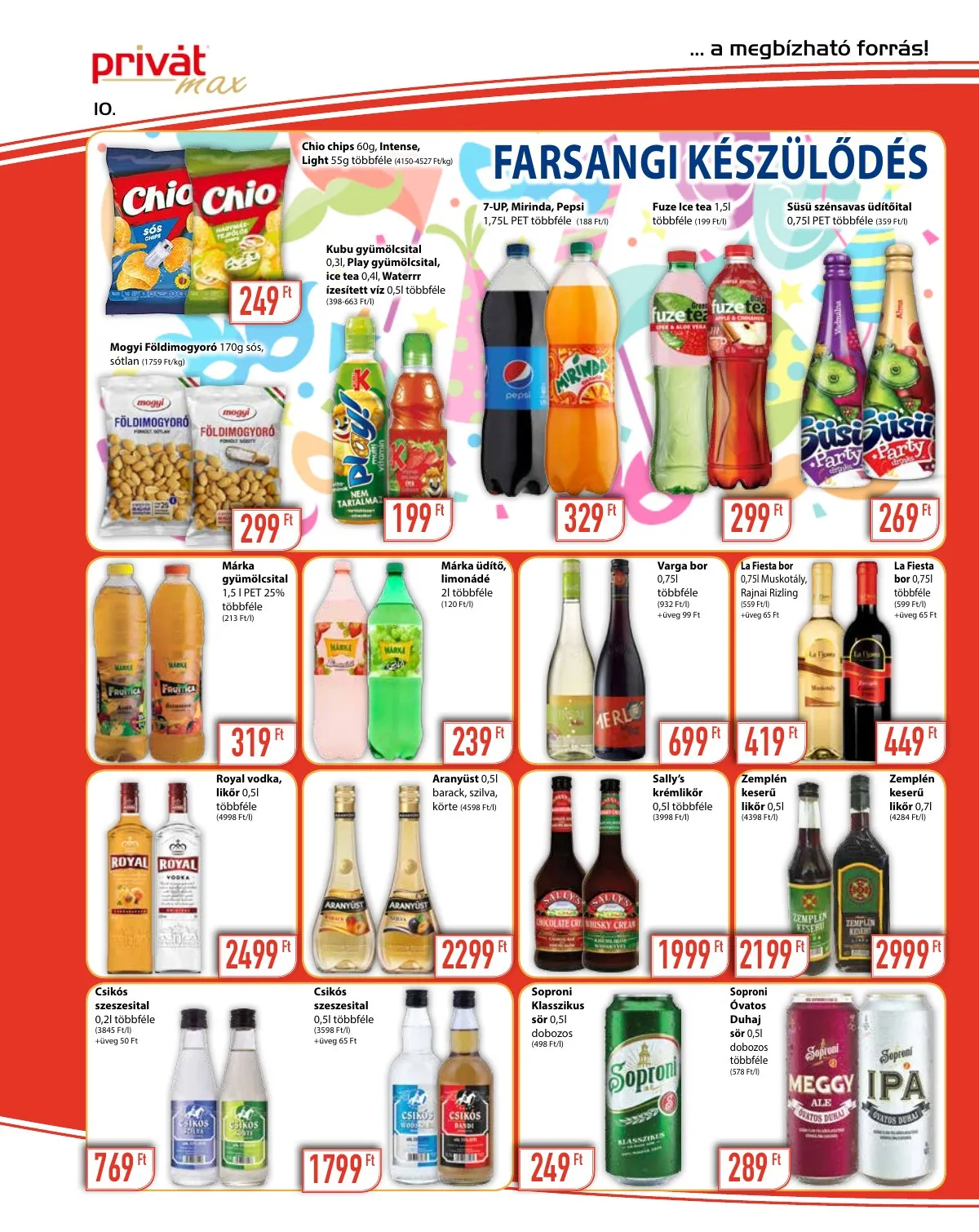 Privát akciós újság Max 02.02–02.13 – 10. oldal