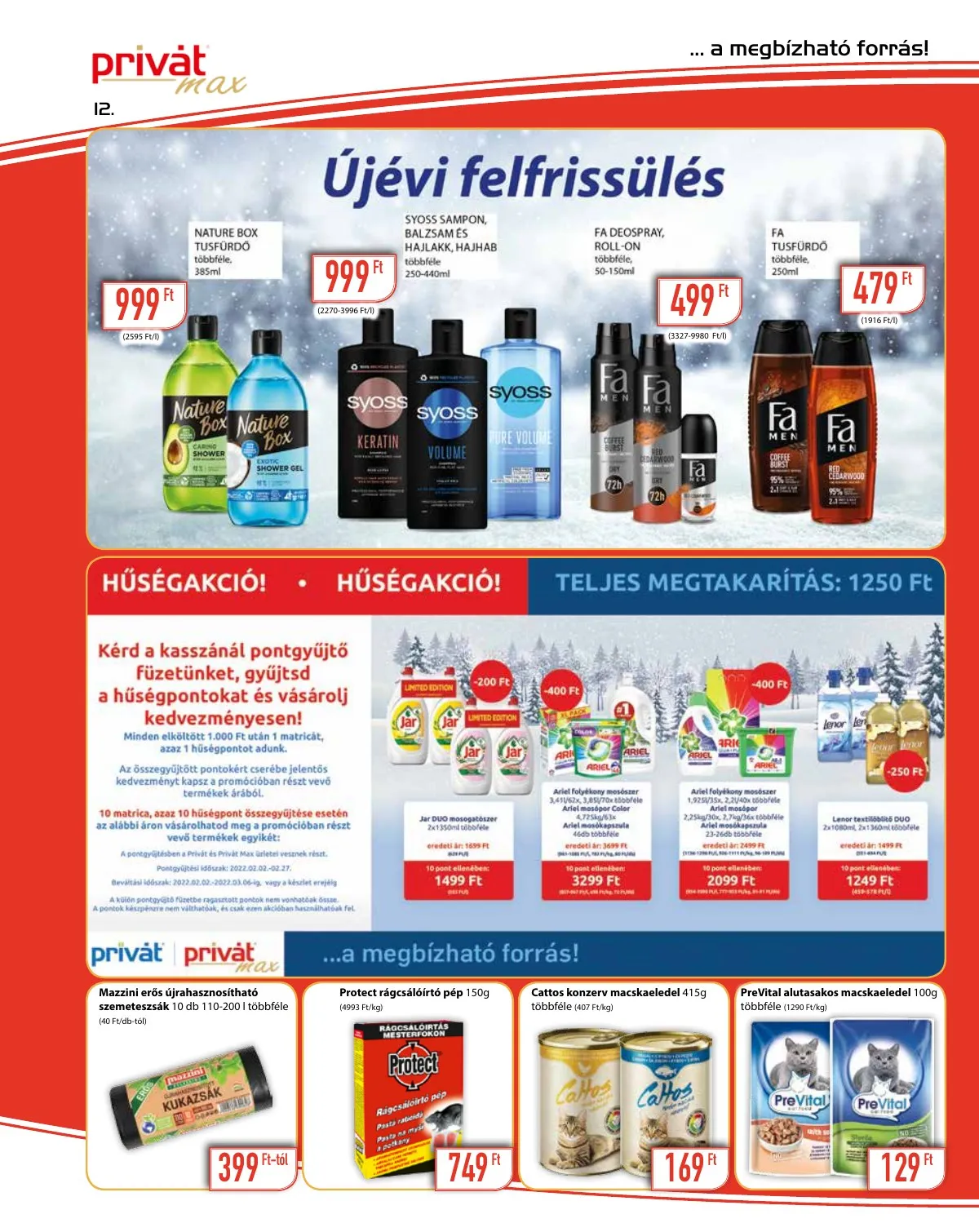 Privát akciós újság Max 02.02–02.13 – 12. oldal