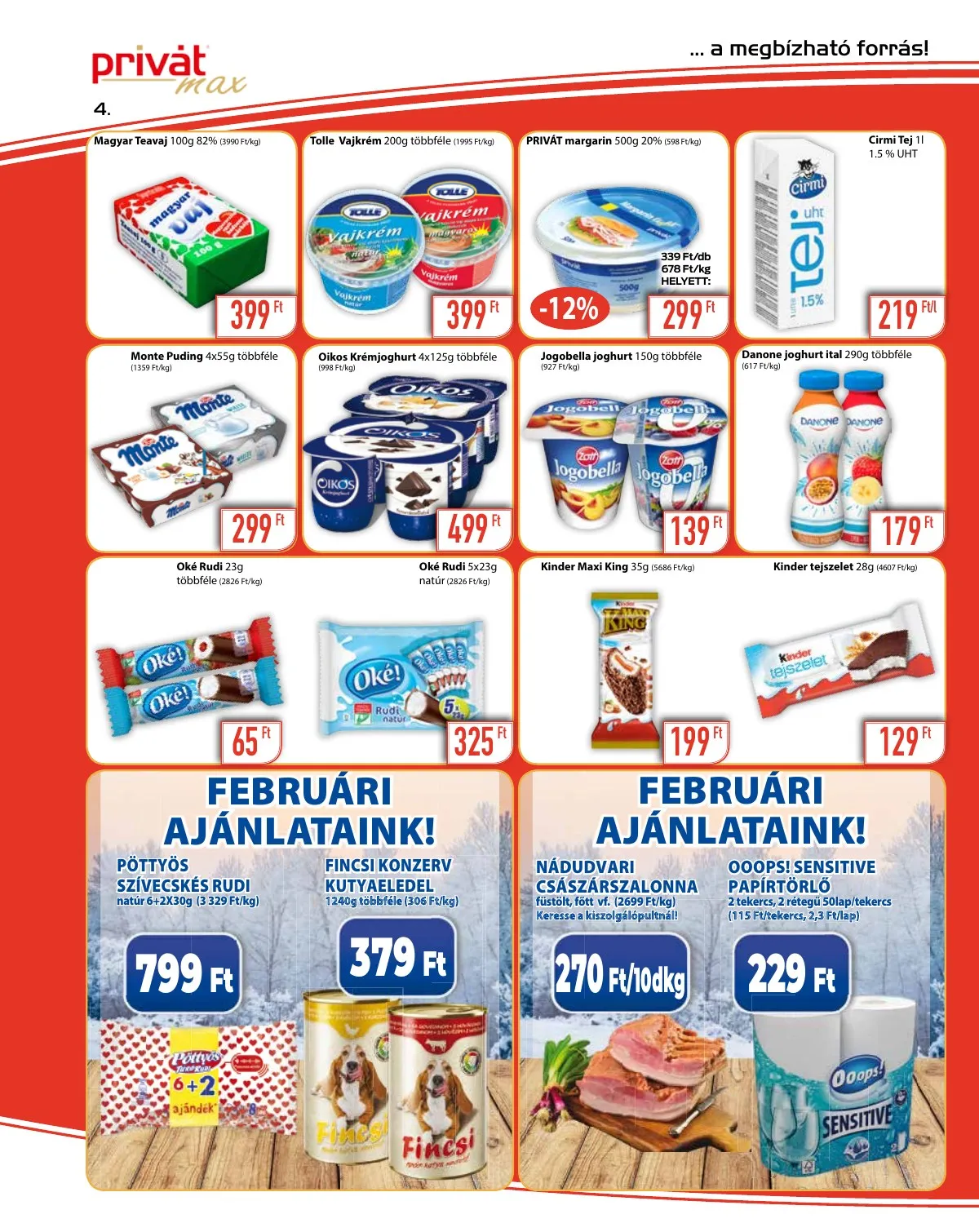 Privát akciós újság Max 02.02–02.13 – 4. oldal