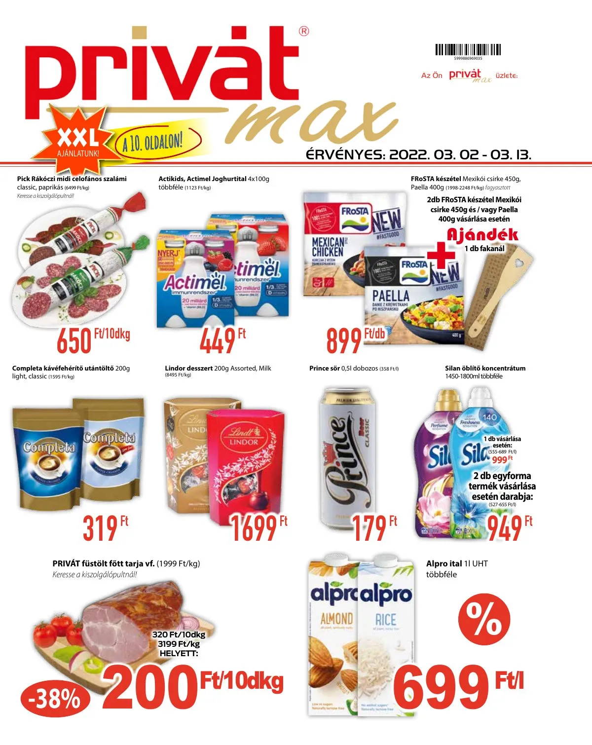 Privát akciós újság Max 03.02–03.13