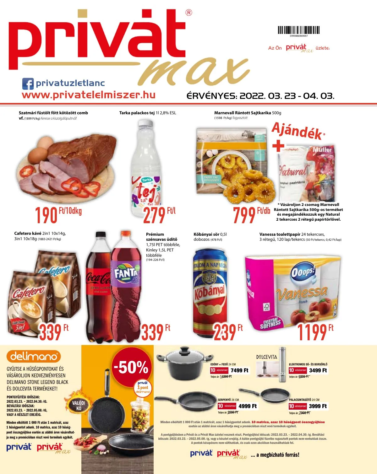 Privát akciós újság Max 03.23–04.03
