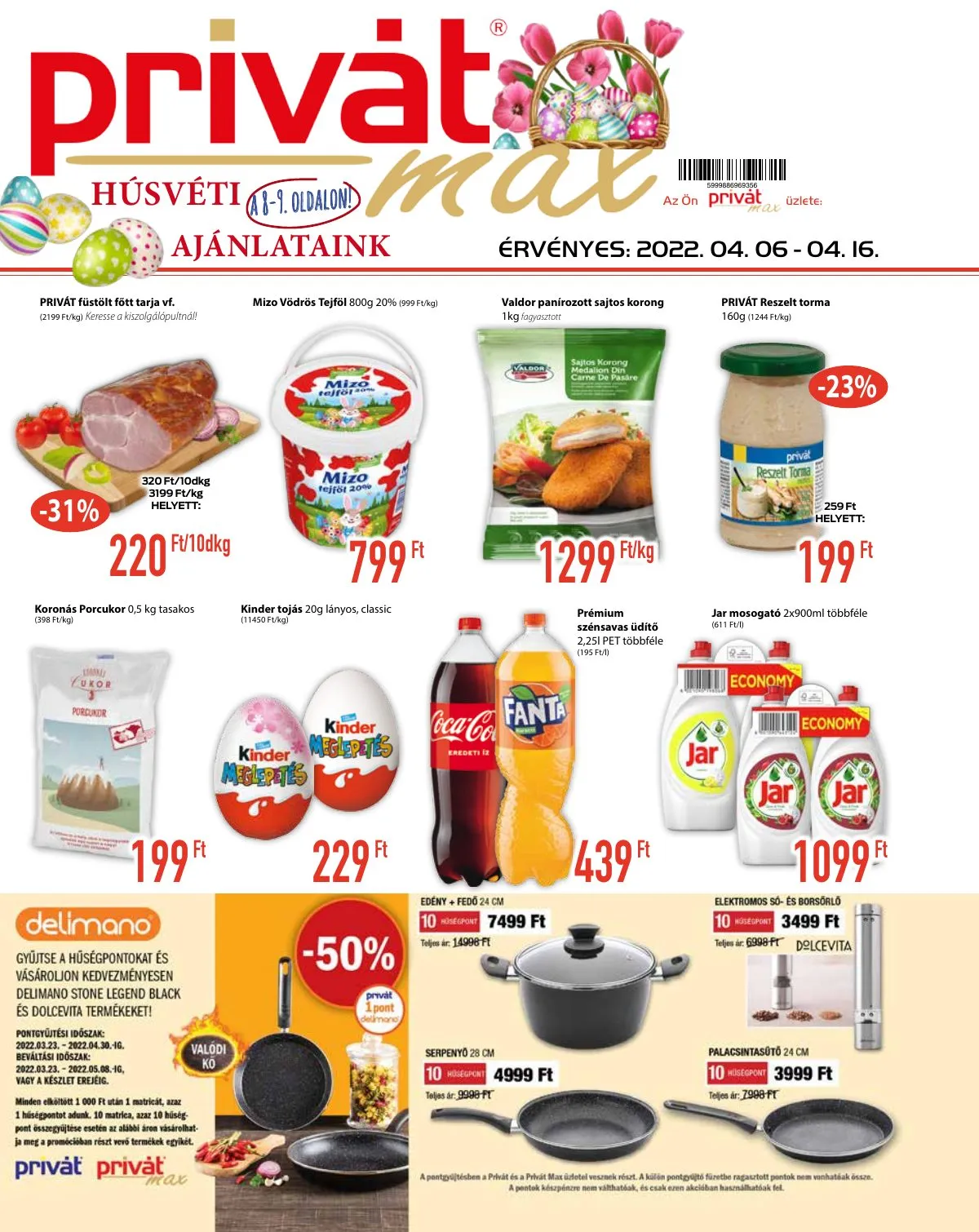 Privát akciós újság Max 04.06–04.16