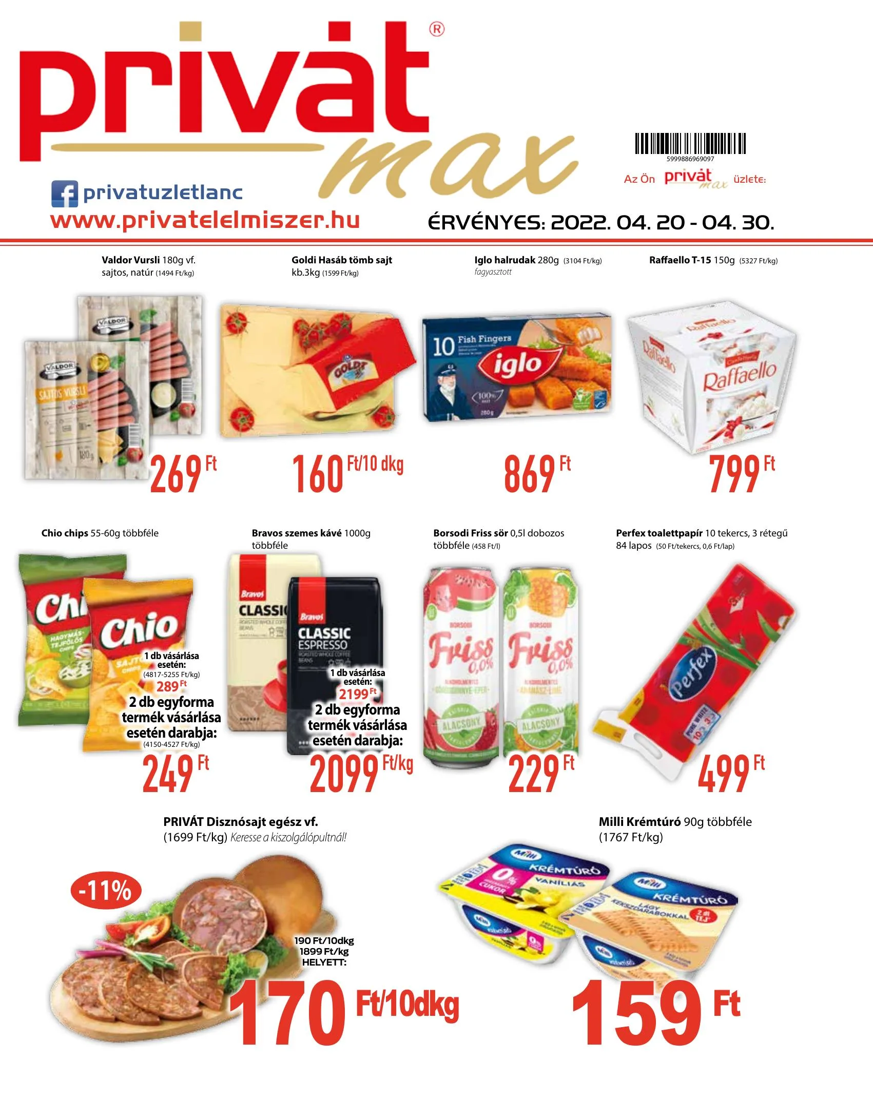 Privát akciós újság Max 04.20–04.30