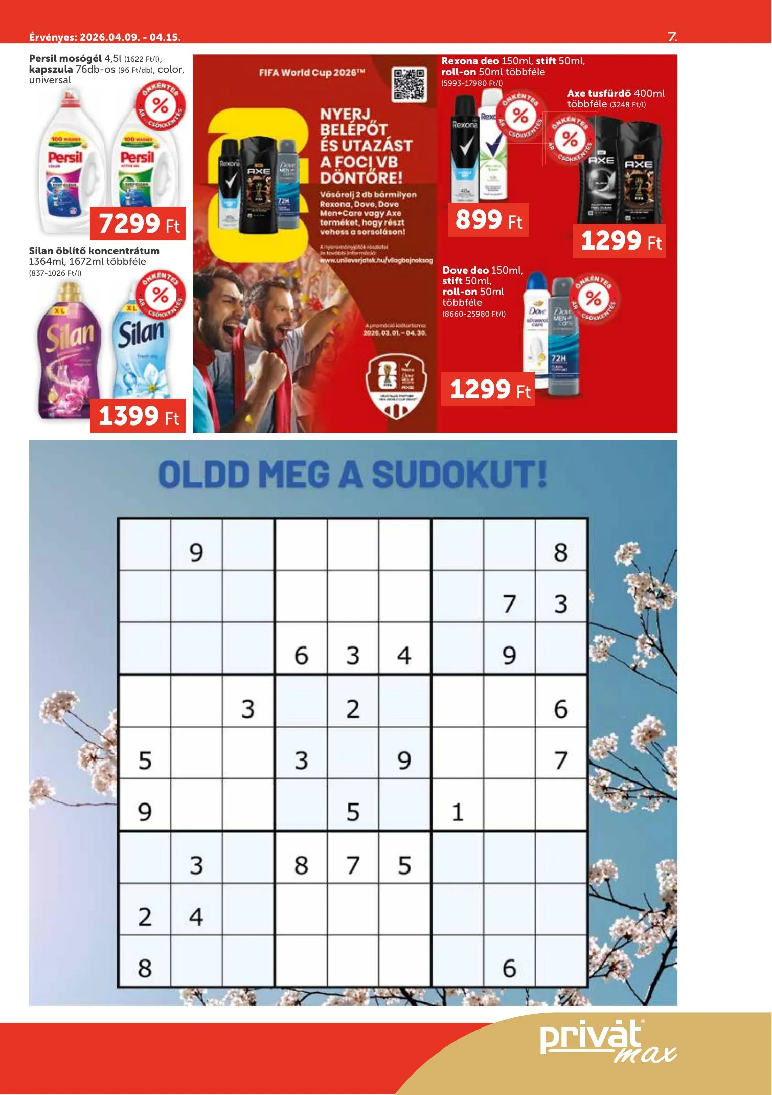 Privát akciós újság Max 04.09–04.15 – 7. oldal