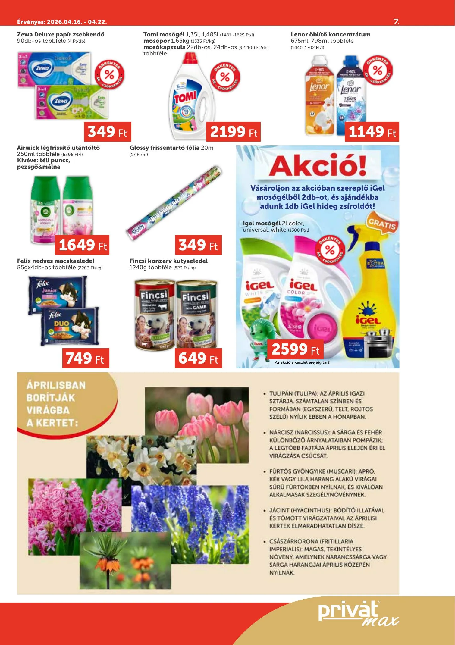 Privát akciós újság Max 04.16–04.22 – 7. oldal
