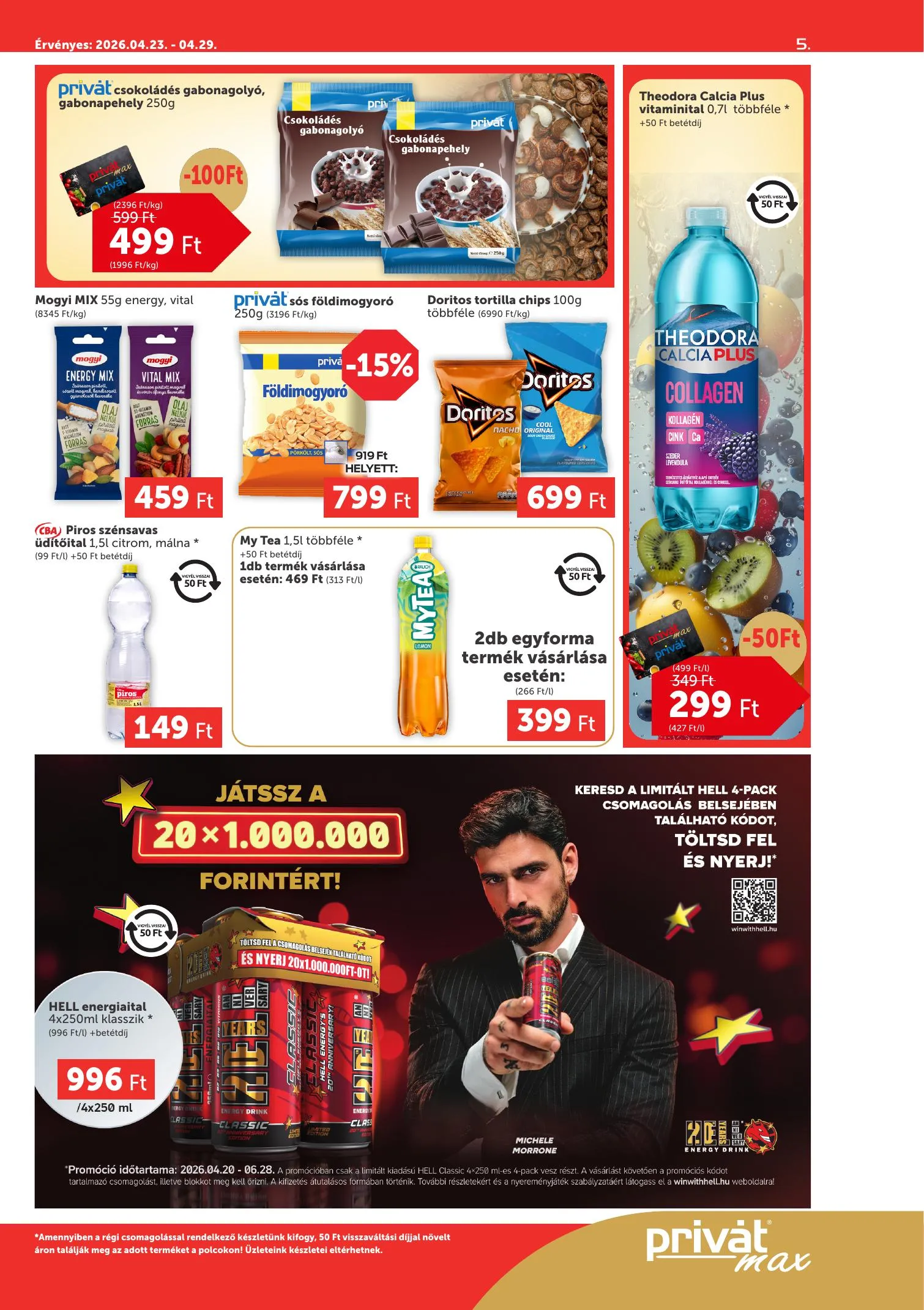 Privát akciós újság Max 04.23–04.29 – 5. oldal
