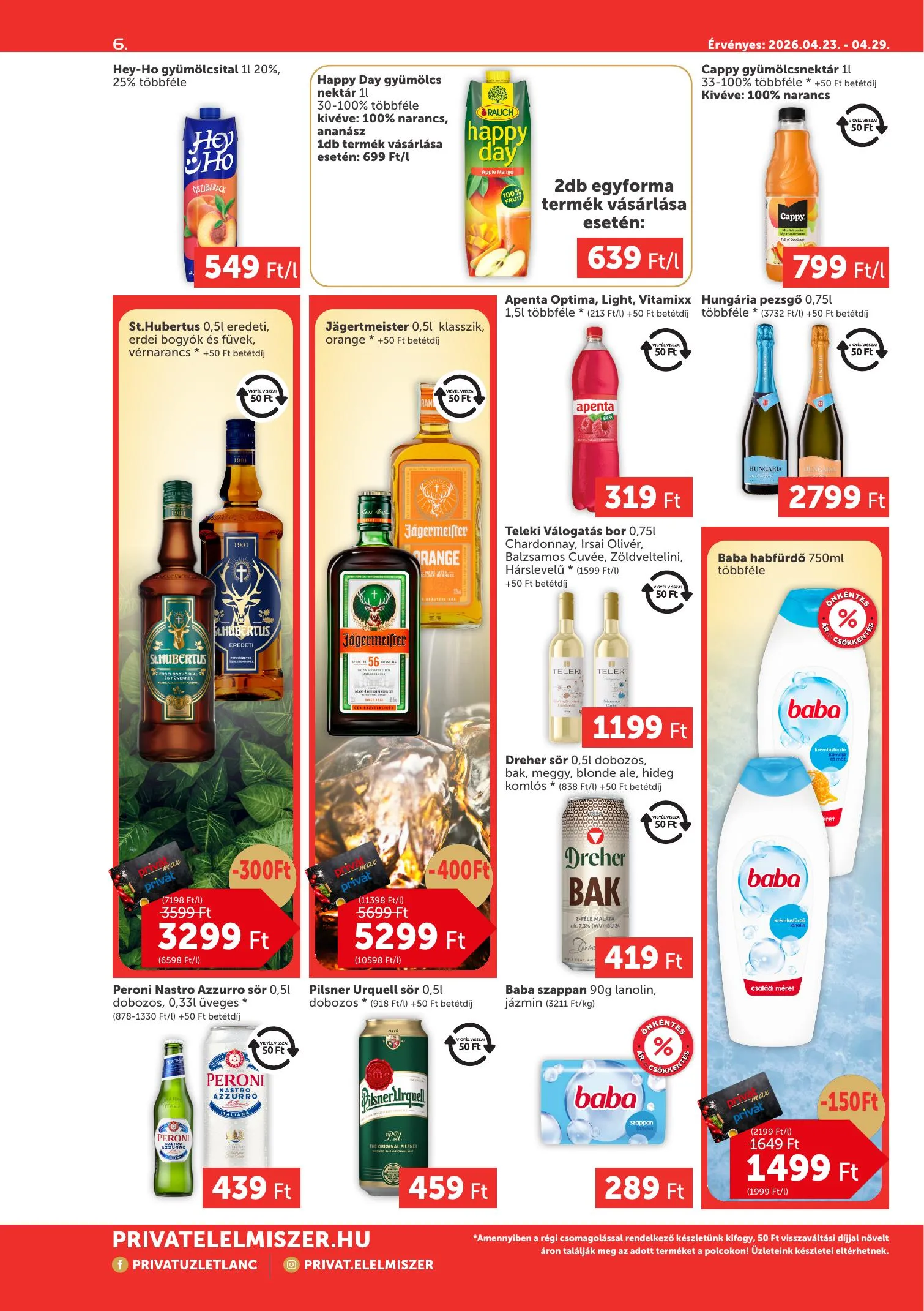 Privát akciós újság Max 04.23–04.29 – 6. oldal