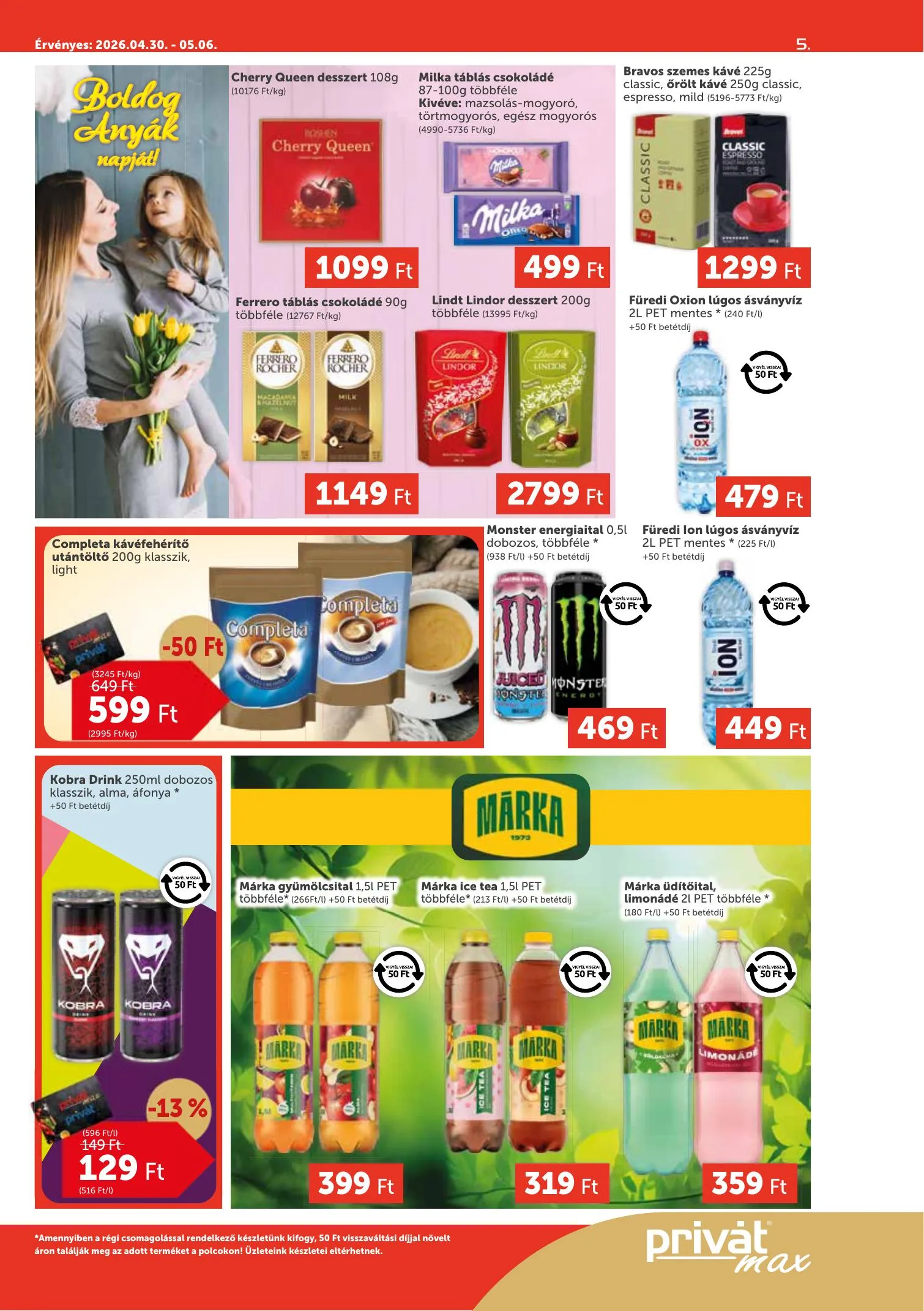 Privát akciós újság Max 04.30–05.06 – 5. oldal