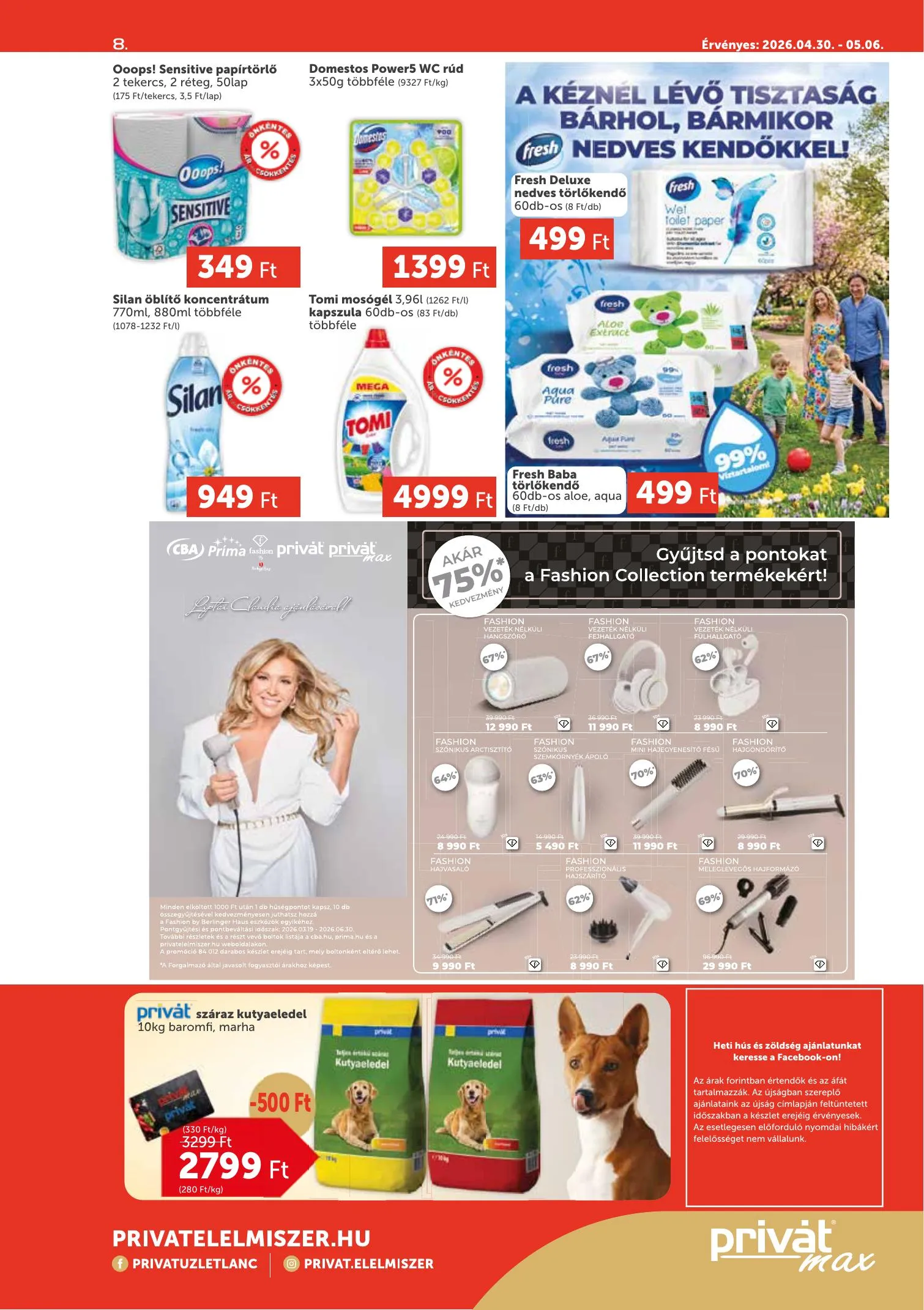 Privát akciós újság Max 04.30–05.06 – 8. oldal