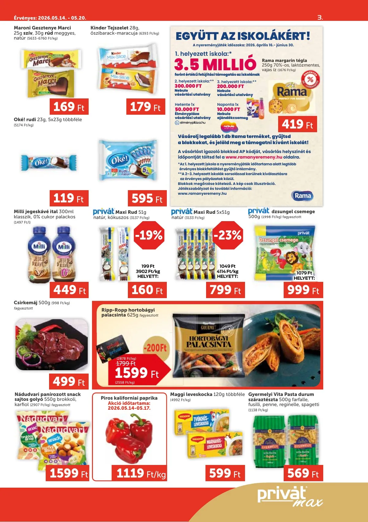 Privát akciós újság Max 05.14–05.20 – 3. oldal