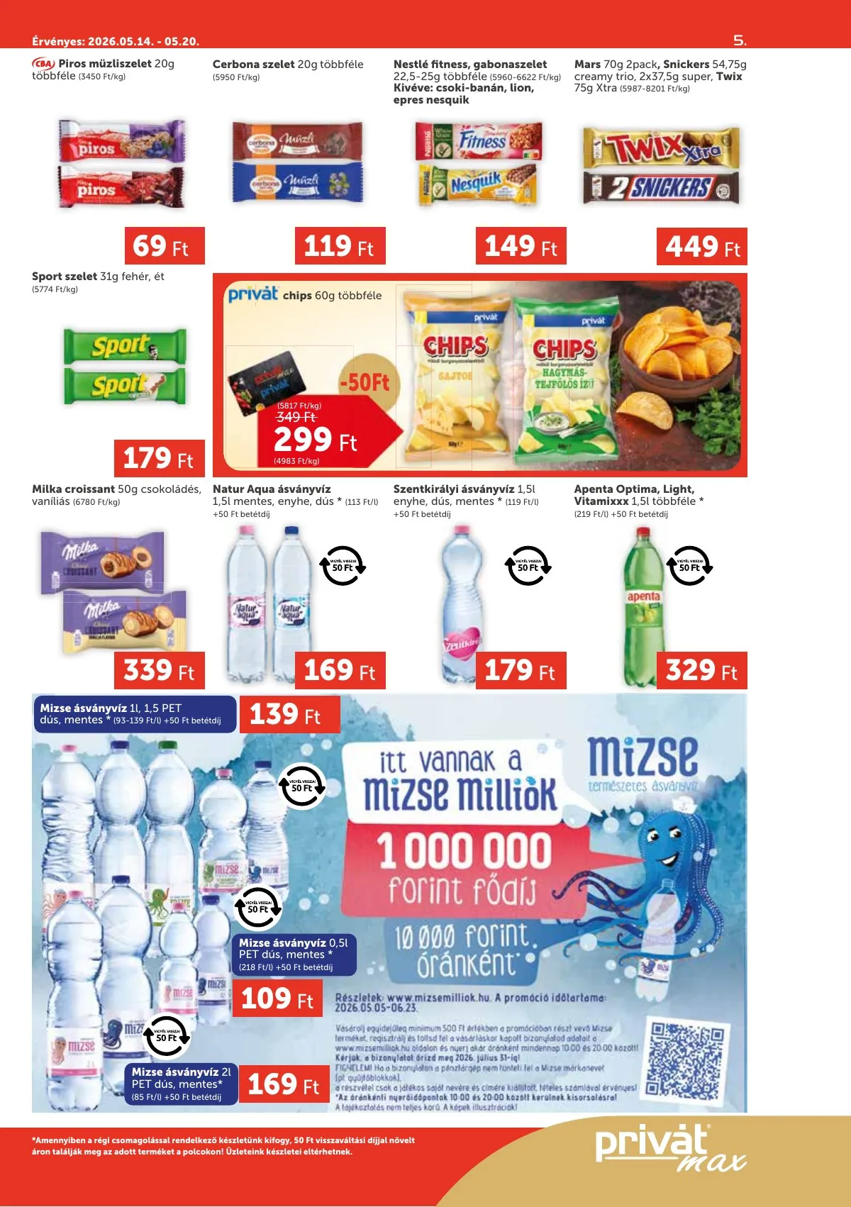 Privát akciós újság Max 05.14–05.20 – 5. oldal