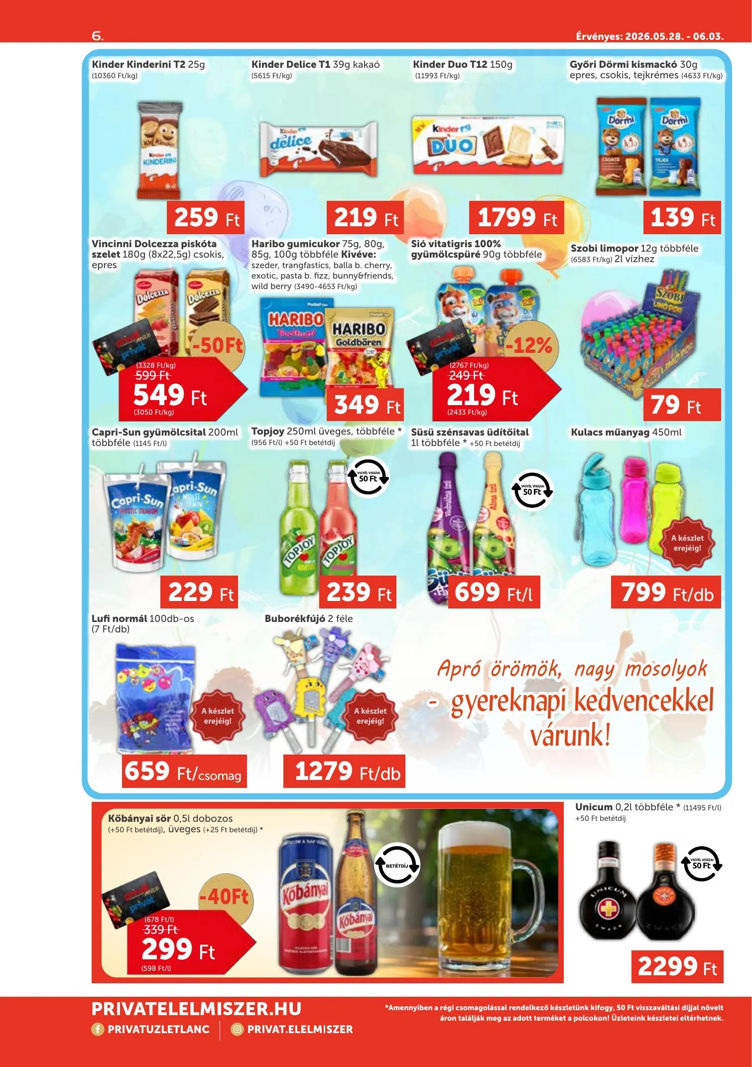 Privát akciós újság Max 05.28–06.03 – 6. oldal