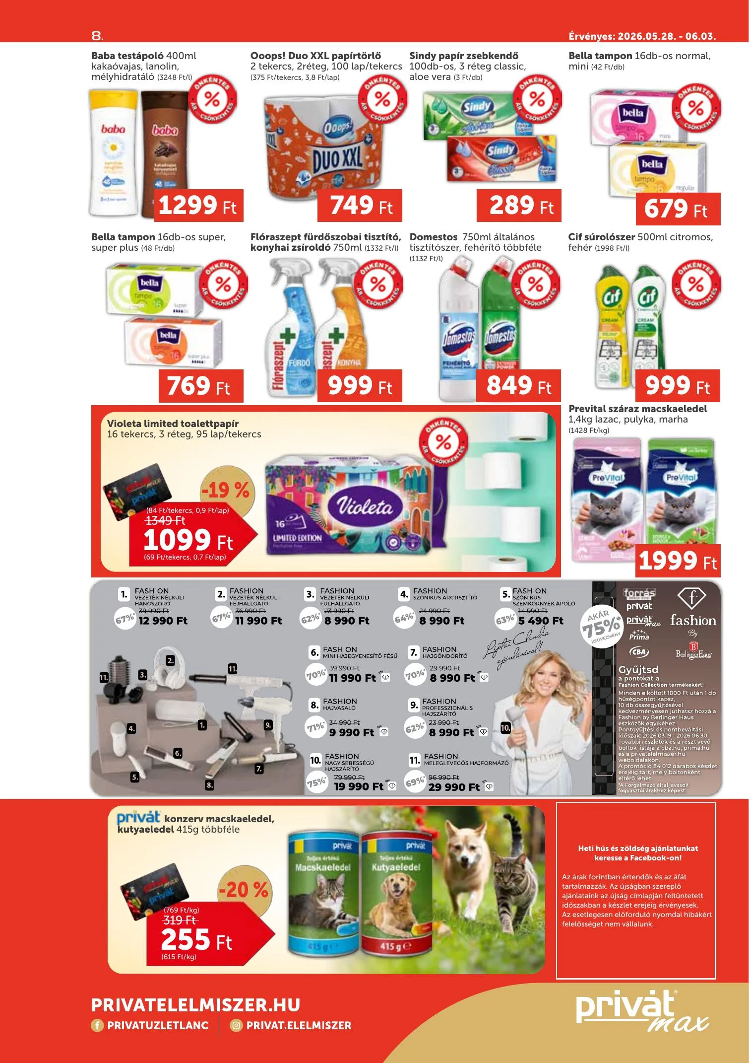 Privát akciós újság Max 05.28–06.03 – 8. oldal
