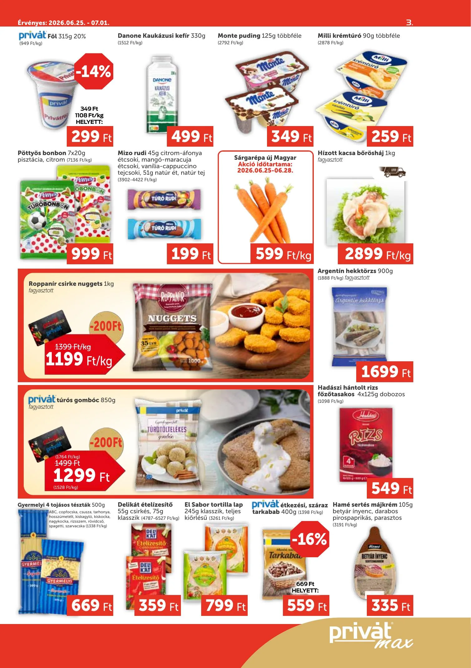 Privát akciós újság Max 06.25–07.01 – 3. oldal