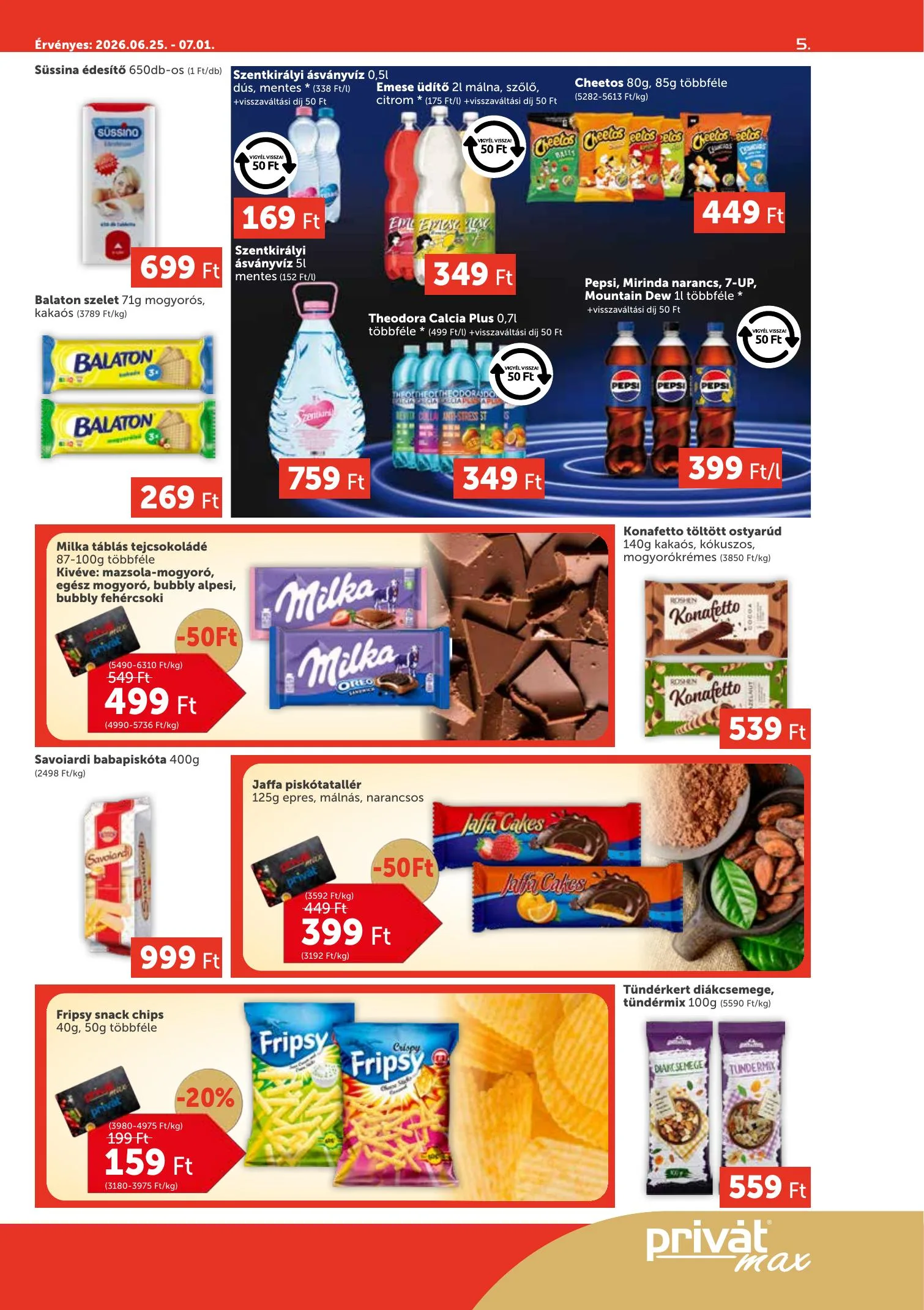 Privát akciós újság Max 06.25–07.01 – 5. oldal