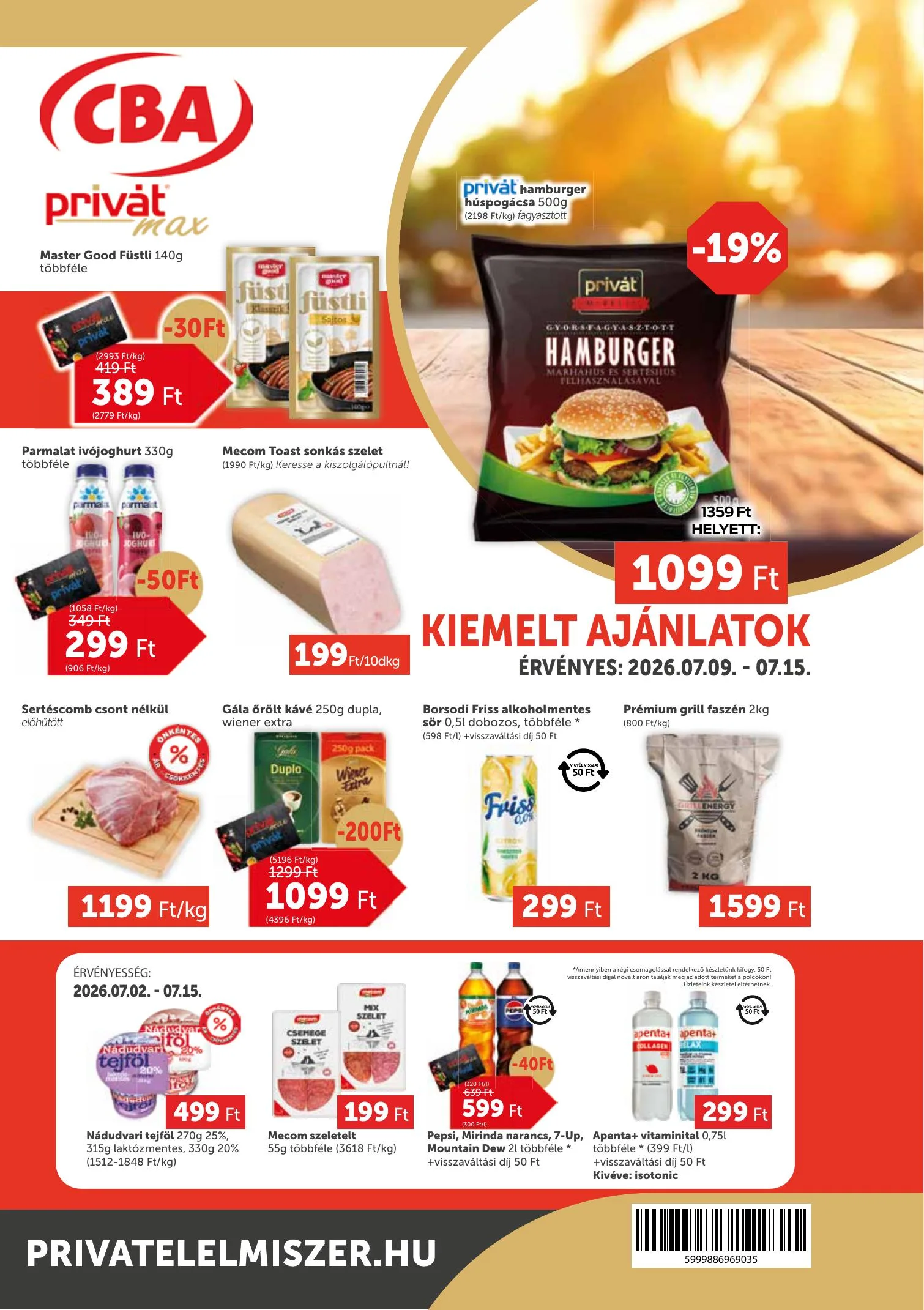 Privát akciós újság Max 07.09–07.15