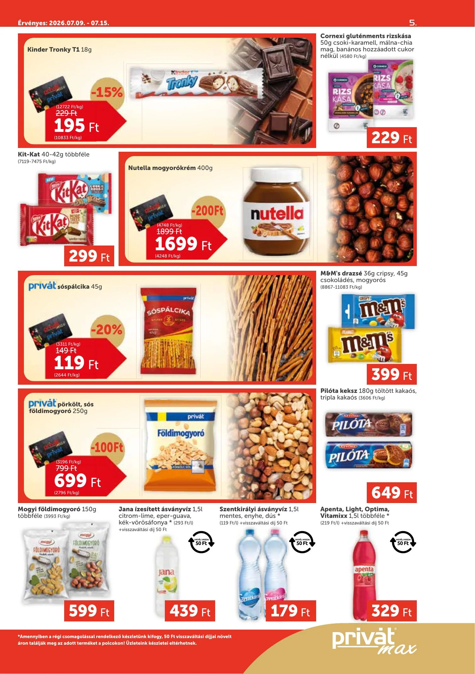 Privát akciós újság Max 07.09–07.15 – 5. oldal