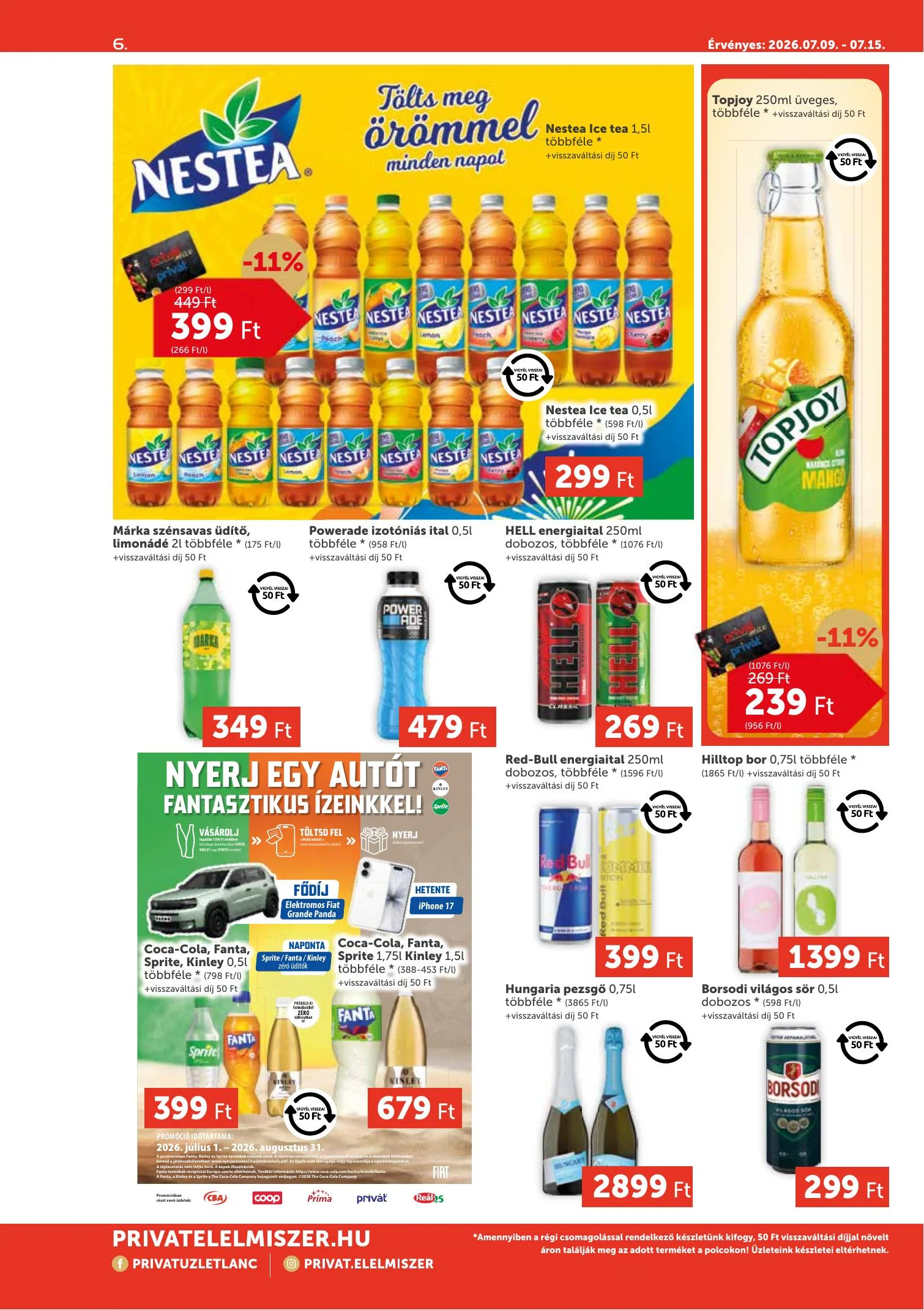Privát akciós újság Max 07.09–07.15 – 6. oldal