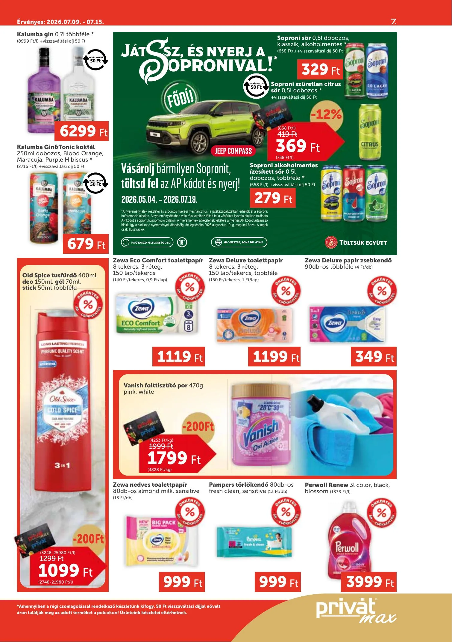Privát akciós újság Max 07.09–07.15 – 7. oldal