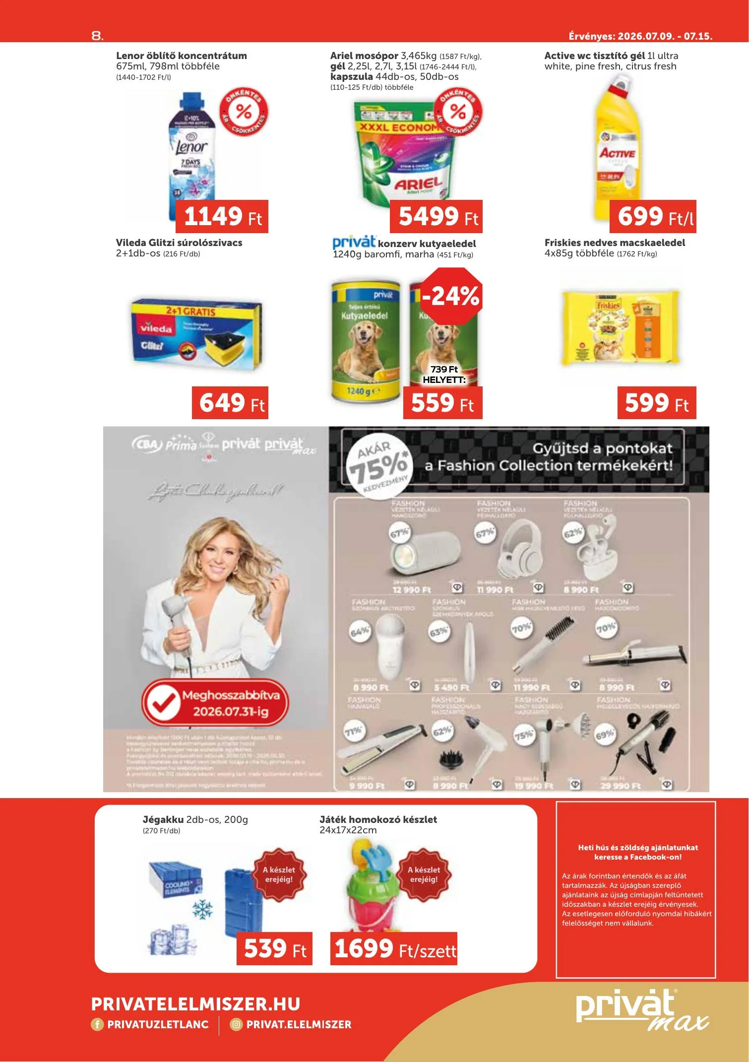 Privát akciós újság Max 07.09–07.15 – 8. oldal