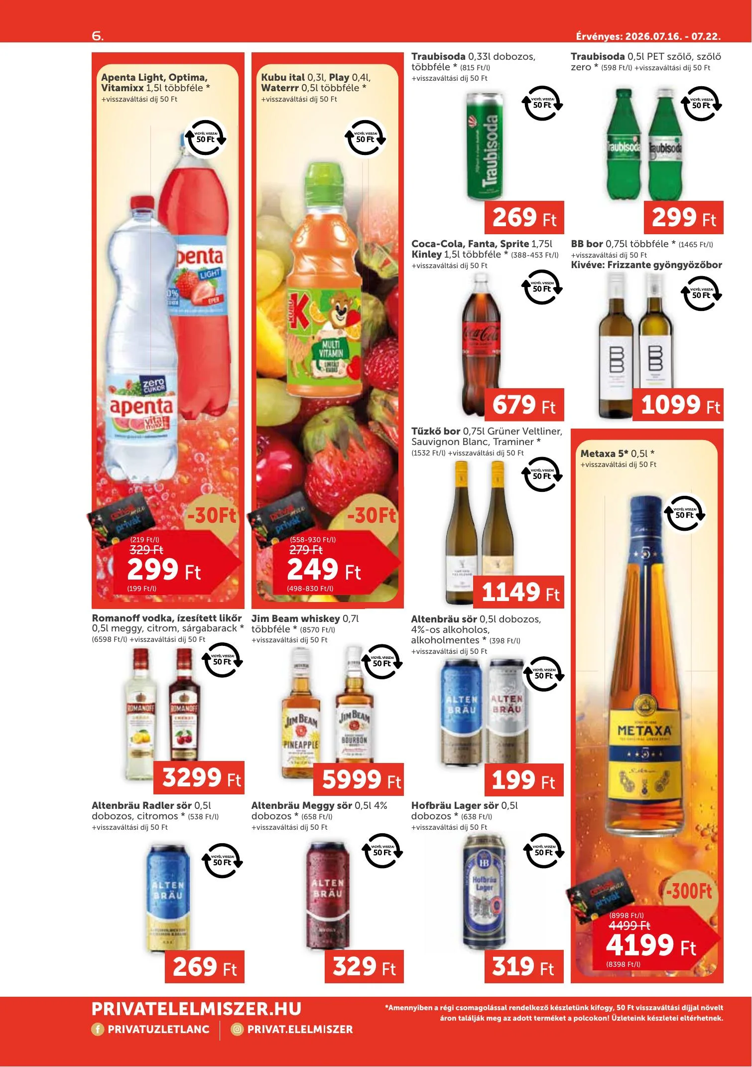 Privát akciós újság Max 07.16–07.22 – 6. oldal