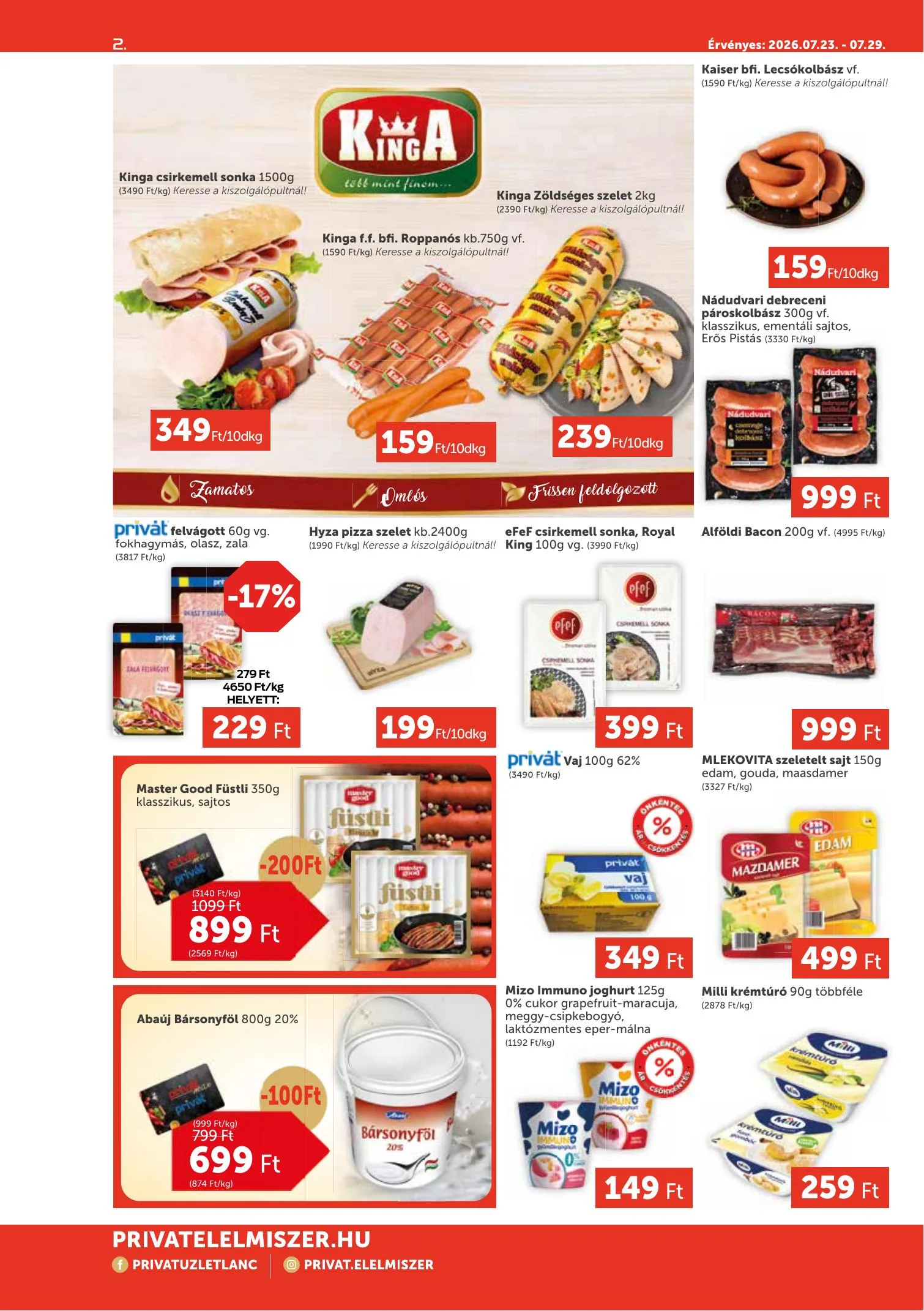 Privát akciós újság Max 07.23–07.29 – 2. oldal