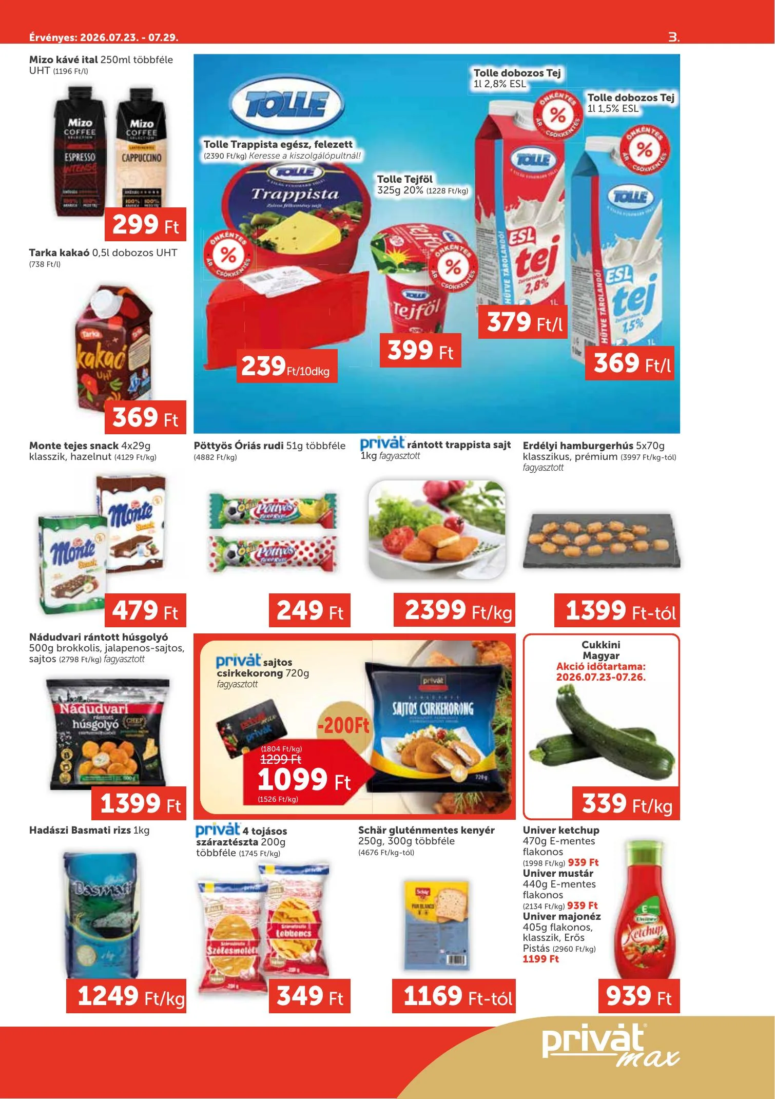Privát akciós újság Max 07.23–07.29 – 3. oldal