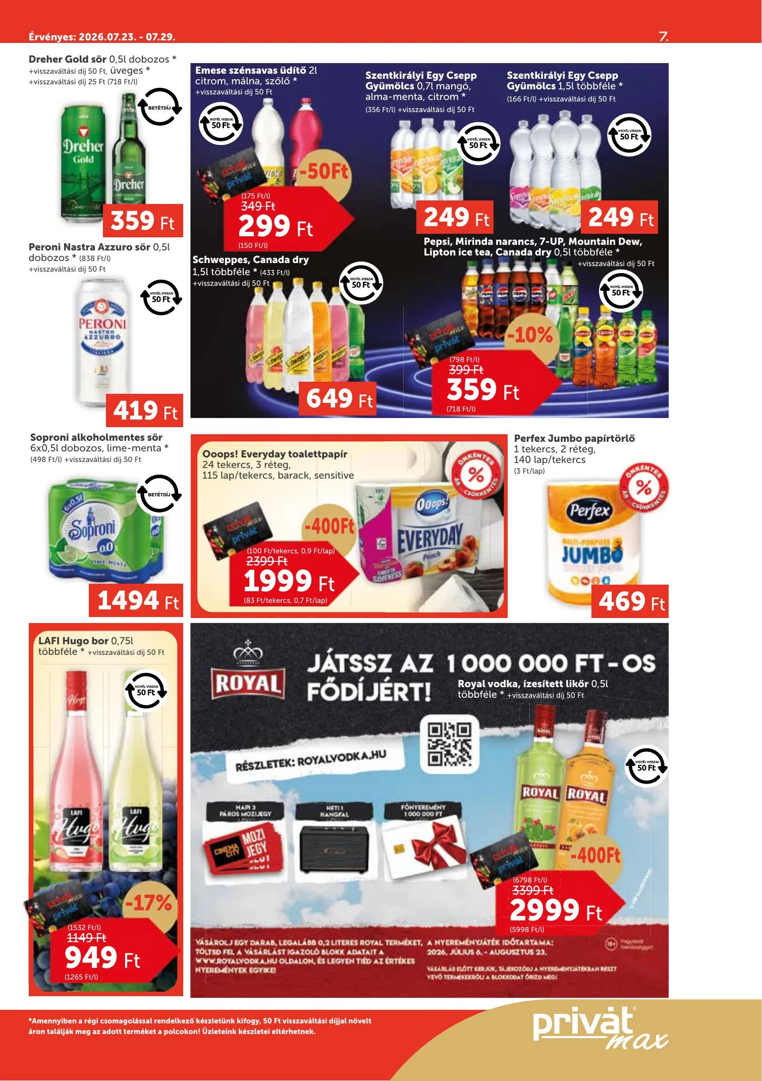 Privát akciós újság Max 07.23–07.29 – 7. oldal