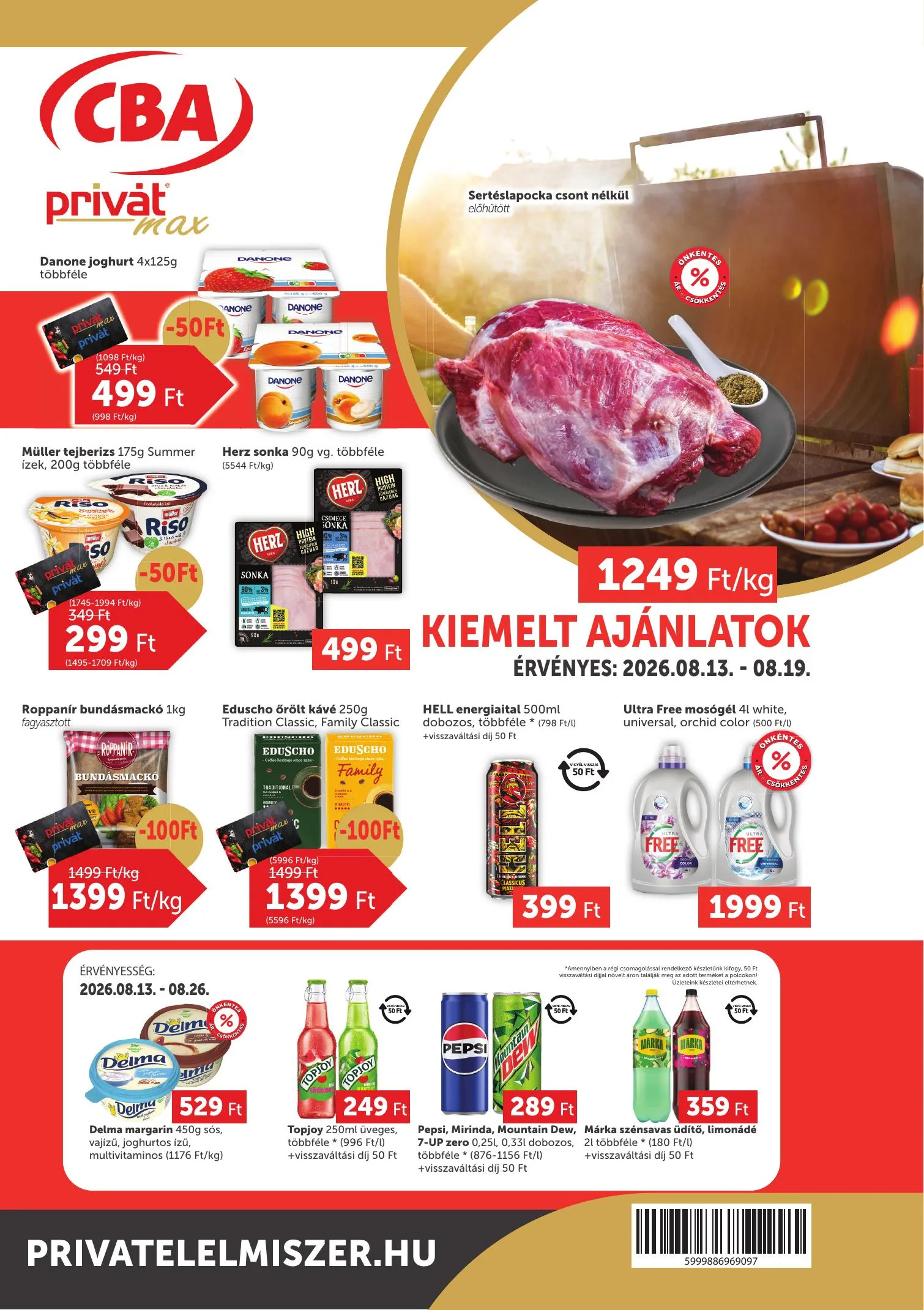Privát akciós újság Max 08.13–08.19
