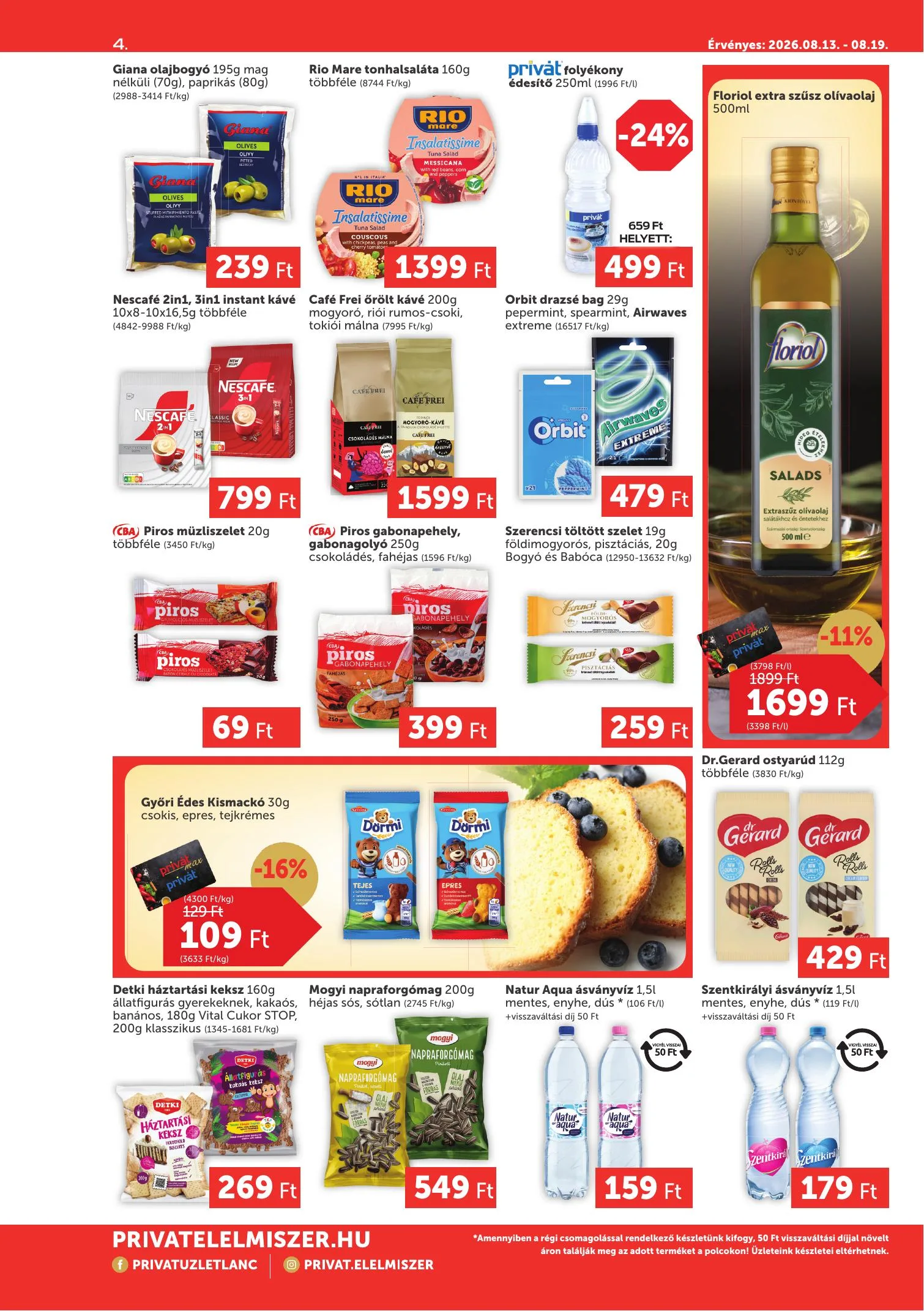 Privát akciós újság Max 08.13–08.19 – 4. oldal
