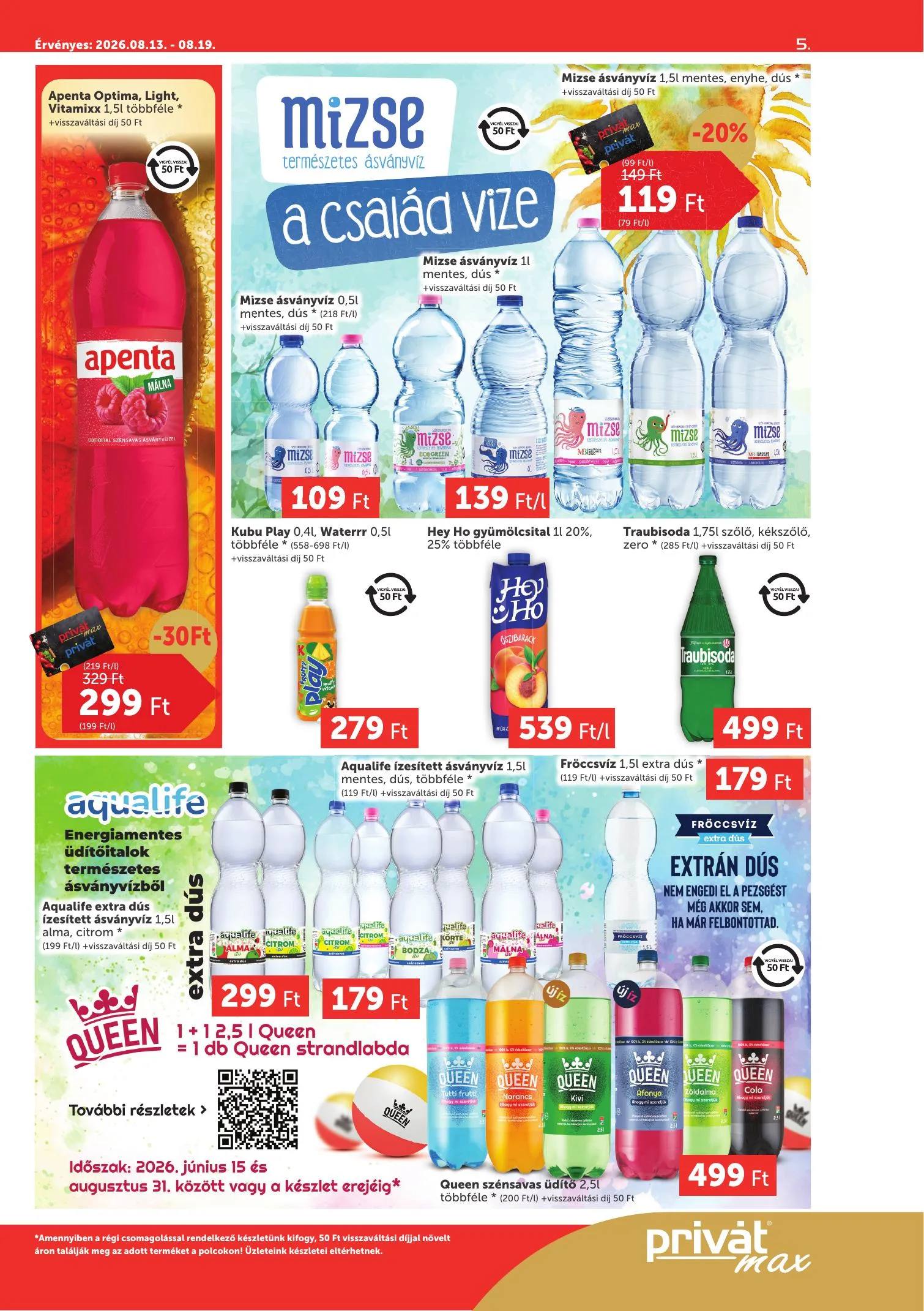 Privát akciós újság Max 08.13–08.19 – 5. oldal