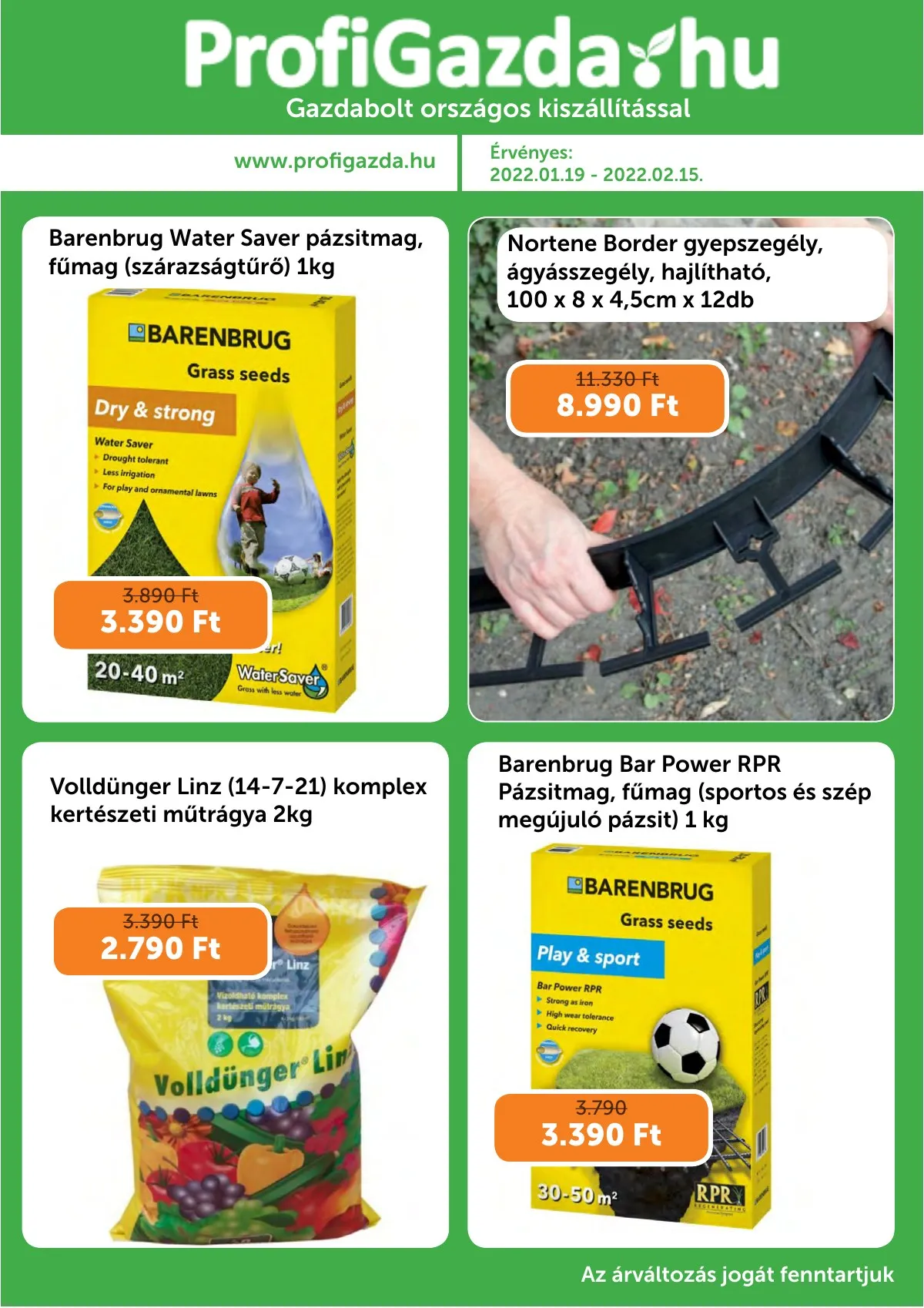 Profigazda akciós újság 01.19–02.15